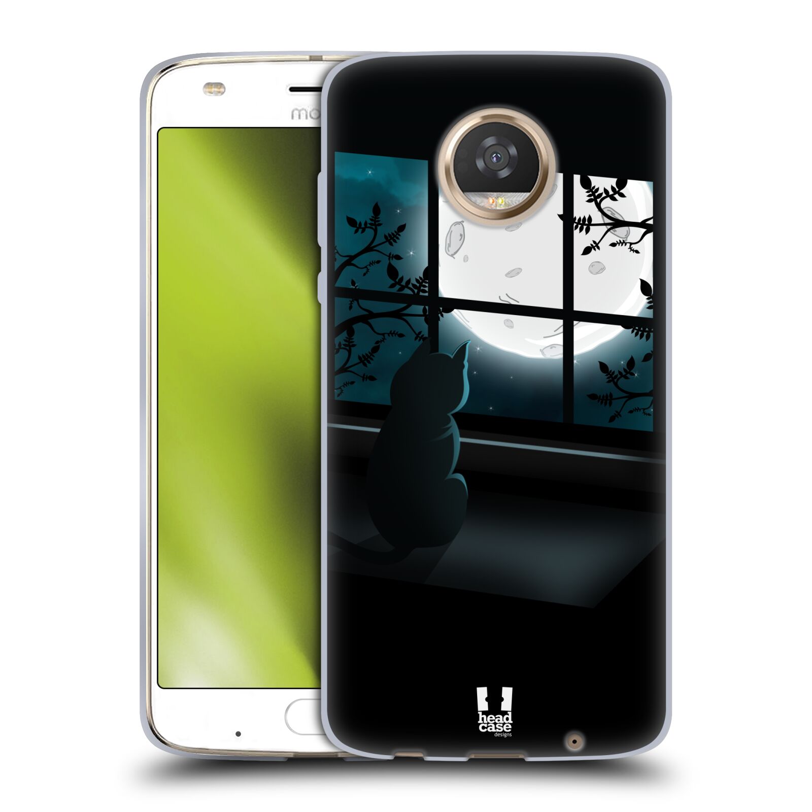 HEAD CASE DESIGNS CAT AND MOON GEL CASE FOR MOTOROLA PHONES - Picture 14 of 14