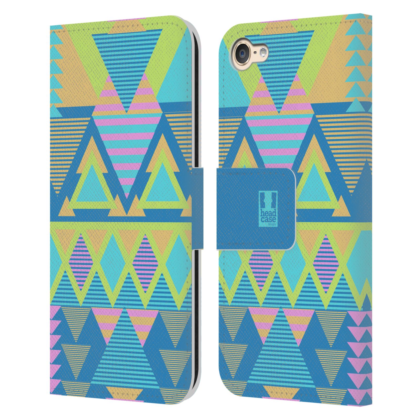 HEAD CASE DESIGNS CANDY TRIBAL LEATHER BOOK WALLET CASE FOR APPLE iPOD TOUCH MP3 - Picture 7 of 10