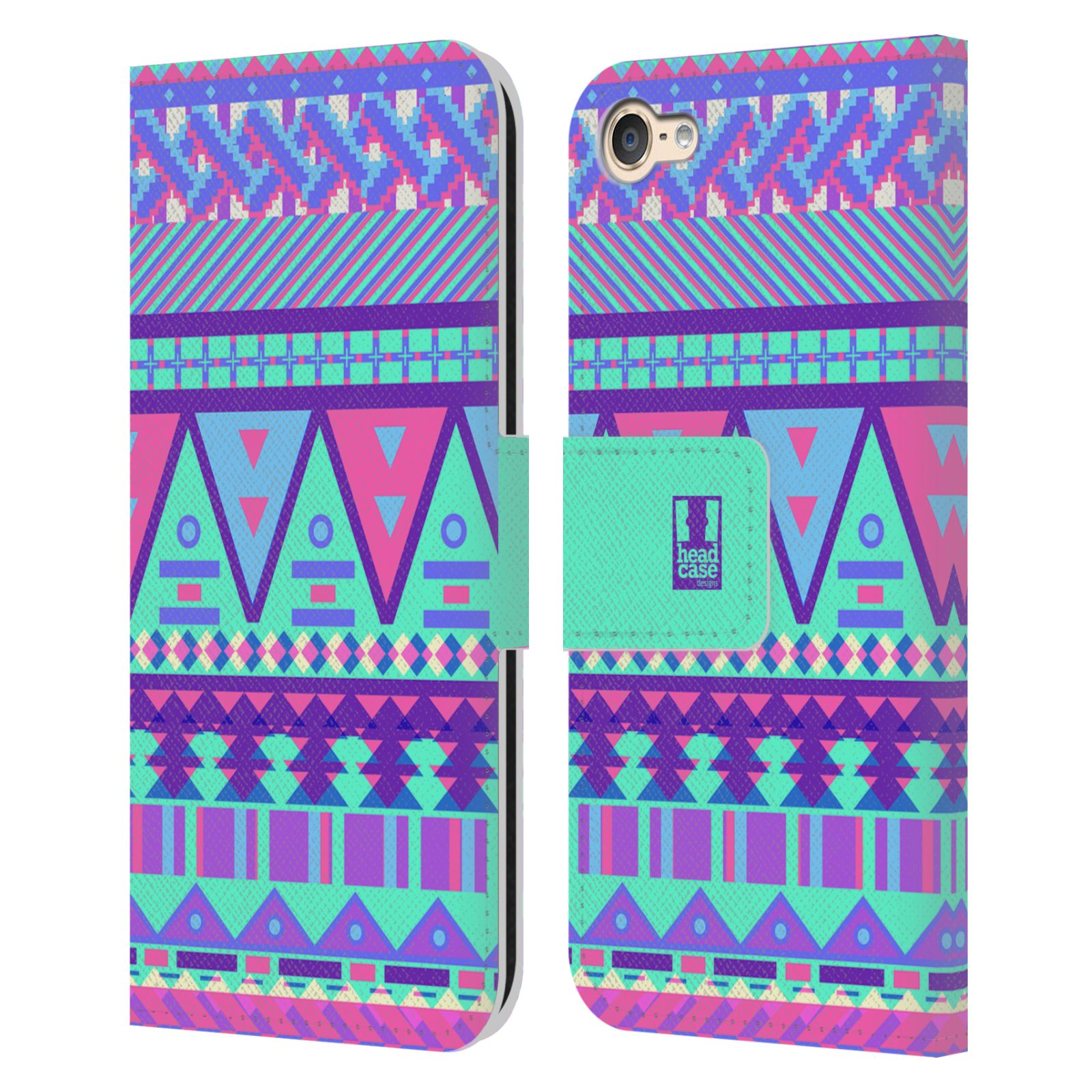 HEAD CASE DESIGNS CANDY TRIBAL LEATHER BOOK WALLET CASE FOR APPLE iPOD TOUCH MP3 - Picture 8 of 10
