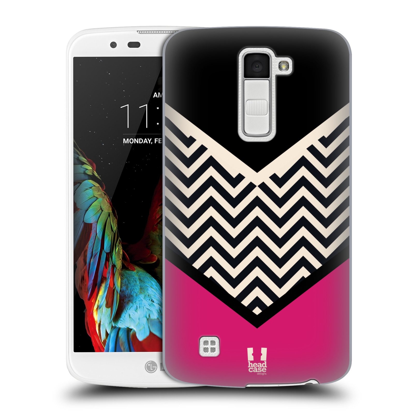 HEAD CASE DESIGNS COLOUR BLOCK CHEVRON BACK CASE & WALLPAPER FOR LG PHONES 3 - Picture 9 of 18