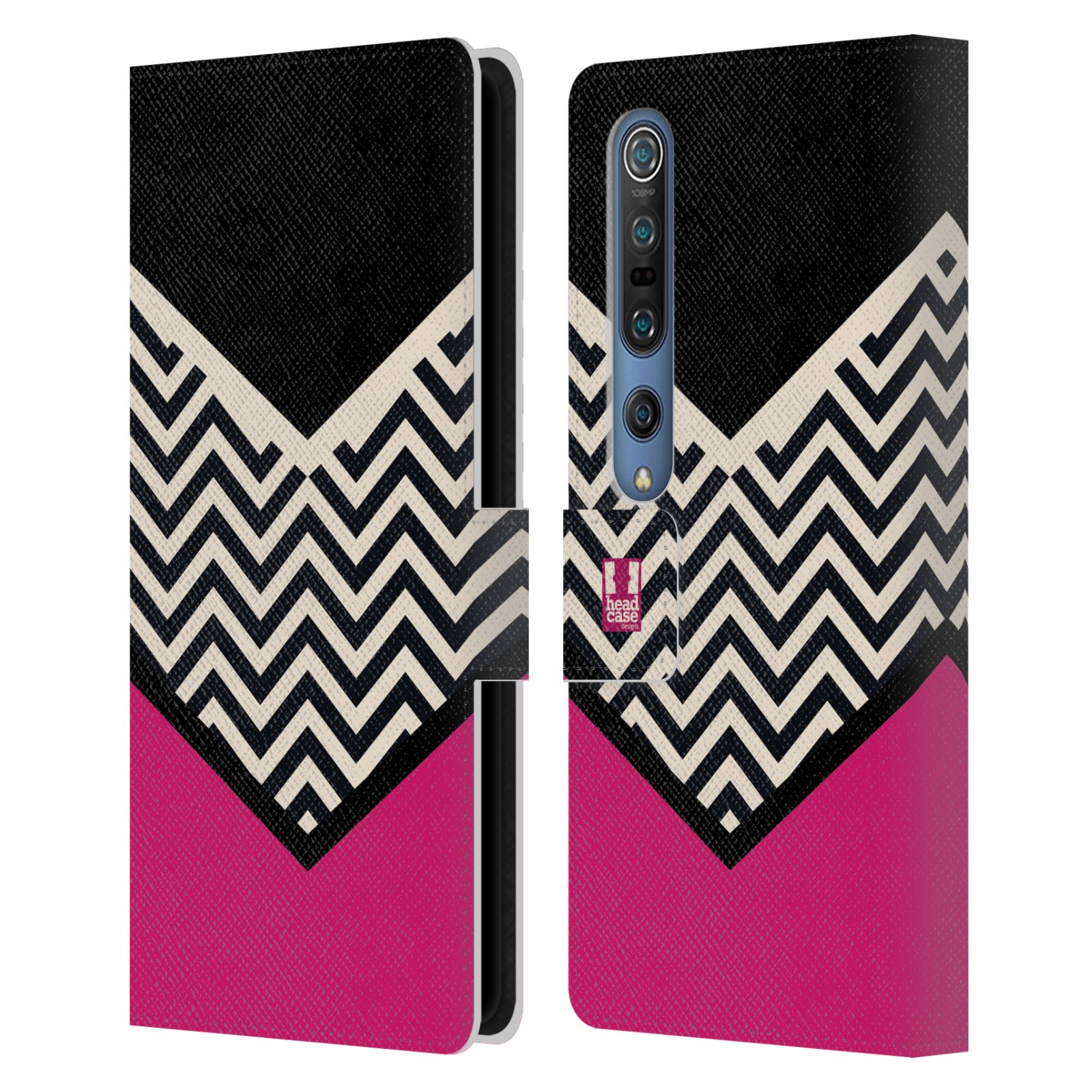 HEAD CASE DESIGNS COLOUR BLOCK CHEVRON LEATHER BOOK CASE FOR XIAOMI PHONES - Picture 7 of 16