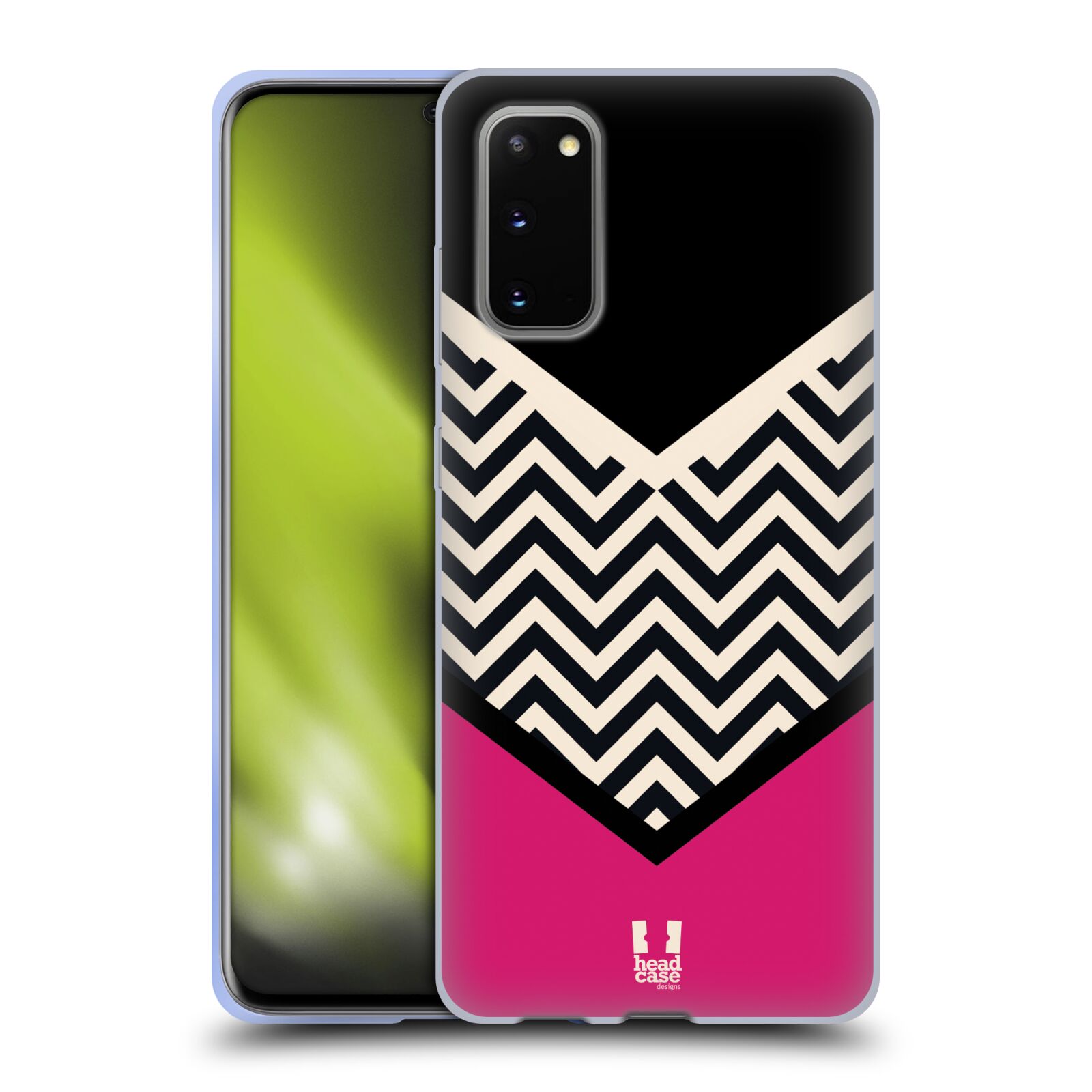HEAD CASE DESIGNS COLOUR BLOCK CHEVRON GEL CASE & WALLPAPER FOR SAMSUNG PHONES 1 - Picture 8 of 17