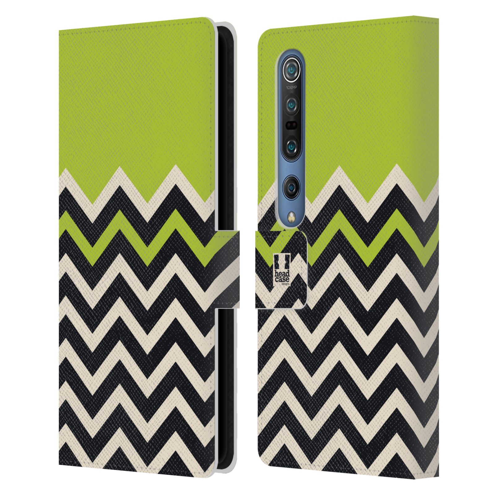HEAD CASE DESIGNS COLOUR BLOCK CHEVRON LEATHER BOOK CASE FOR XIAOMI PHONES - Picture 9 of 16