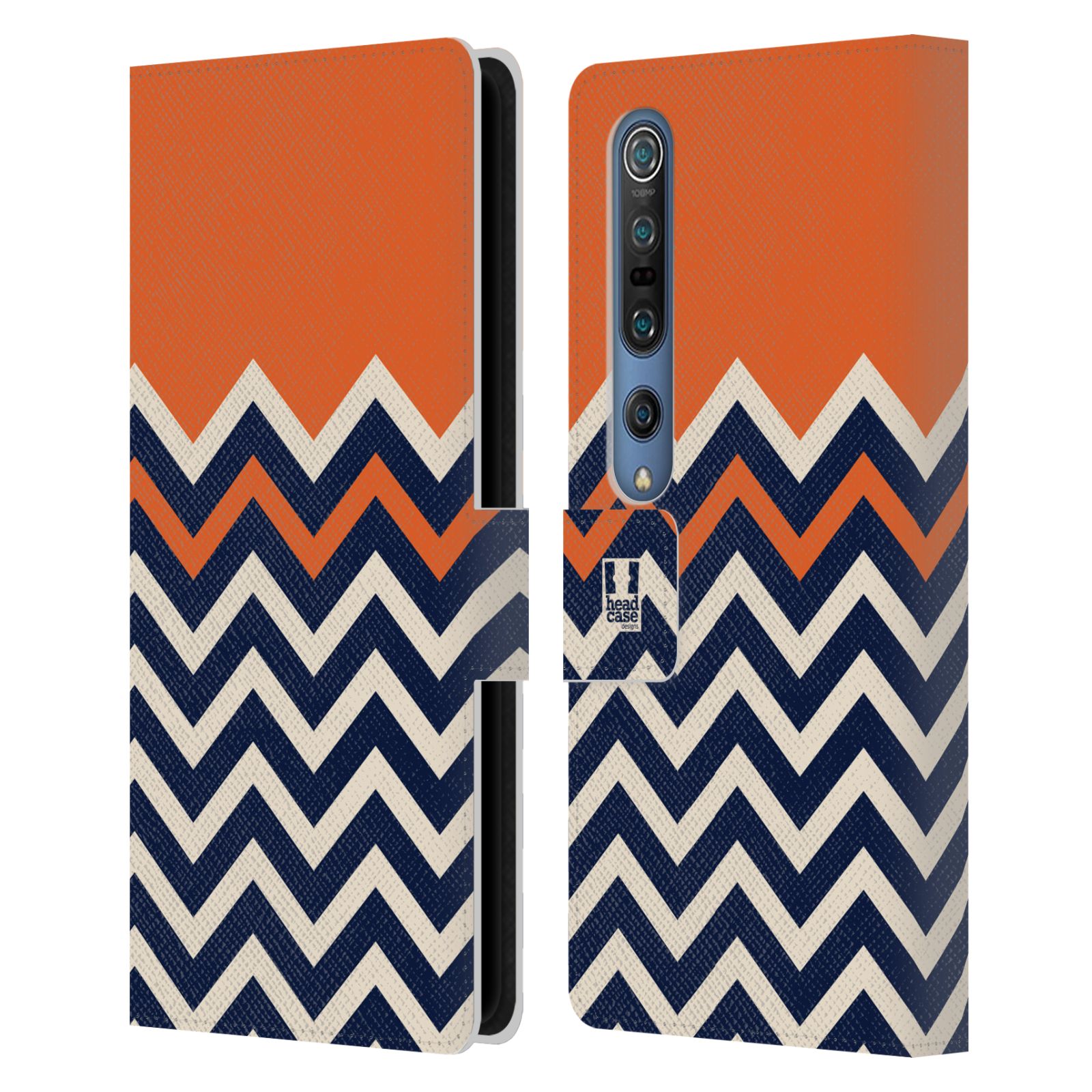 HEAD CASE DESIGNS COLOUR BLOCK CHEVRON LEATHER BOOK CASE FOR XIAOMI PHONES - Picture 11 of 16