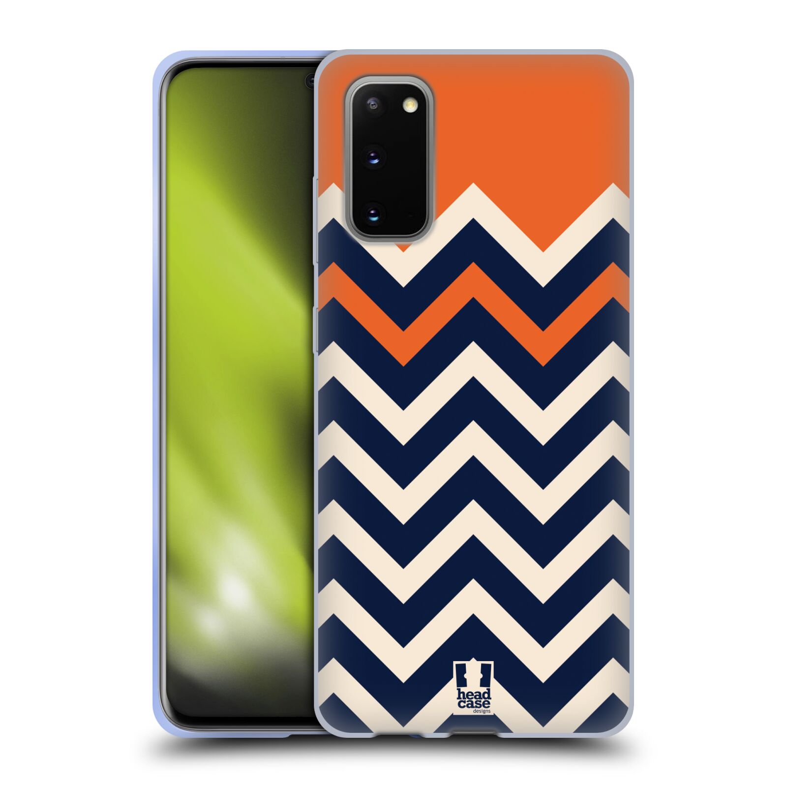 HEAD CASE DESIGNS COLOUR BLOCK CHEVRON GEL CASE & WALLPAPER FOR SAMSUNG PHONES 1 - Picture 12 of 17