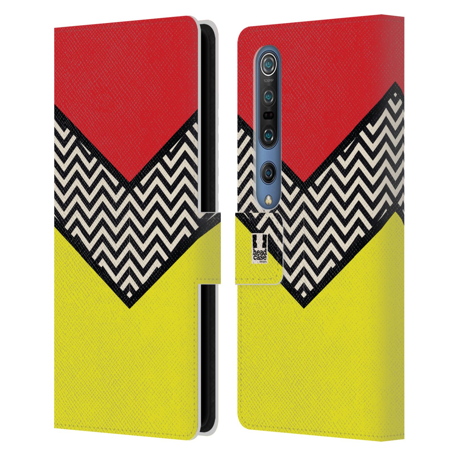 HEAD CASE DESIGNS COLOUR BLOCK CHEVRON LEATHER BOOK CASE FOR XIAOMI PHONES - Picture 12 of 16