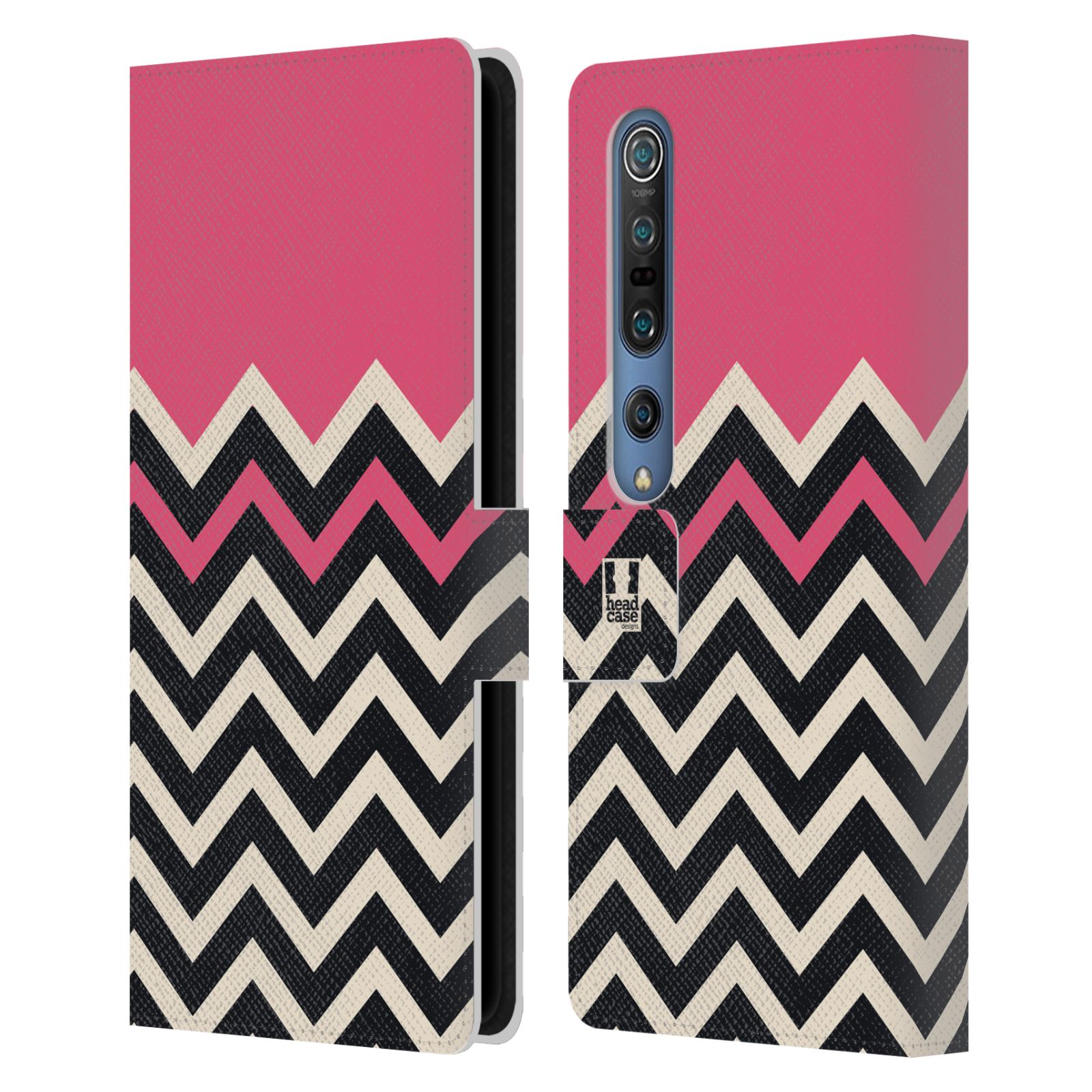 HEAD CASE DESIGNS COLOUR BLOCK CHEVRON LEATHER BOOK CASE FOR XIAOMI PHONES - Picture 13 of 16