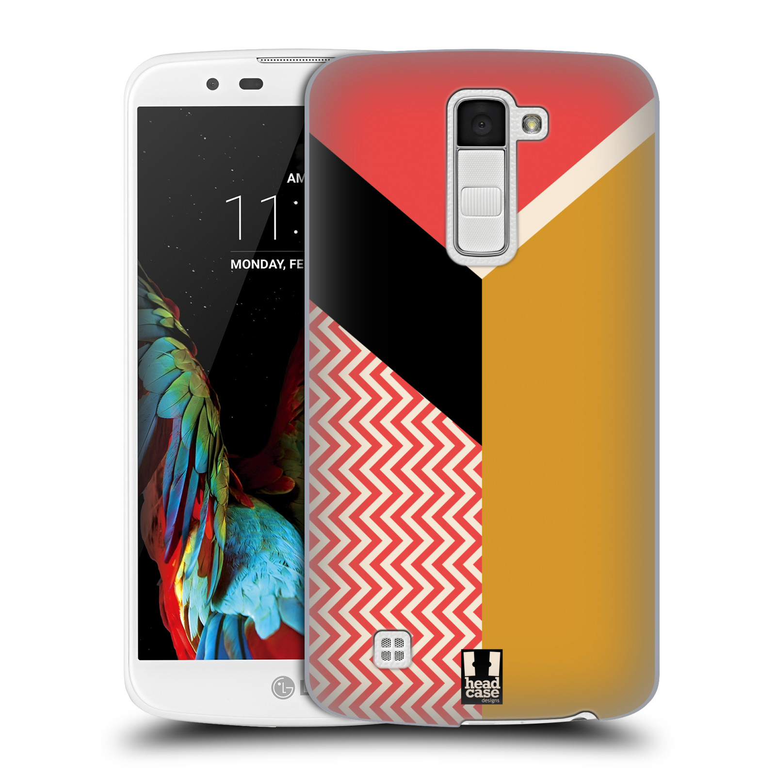 HEAD CASE DESIGNS COLOUR BLOCK CHEVRON BACK CASE & WALLPAPER FOR LG PHONES 3 - Picture 16 of 18