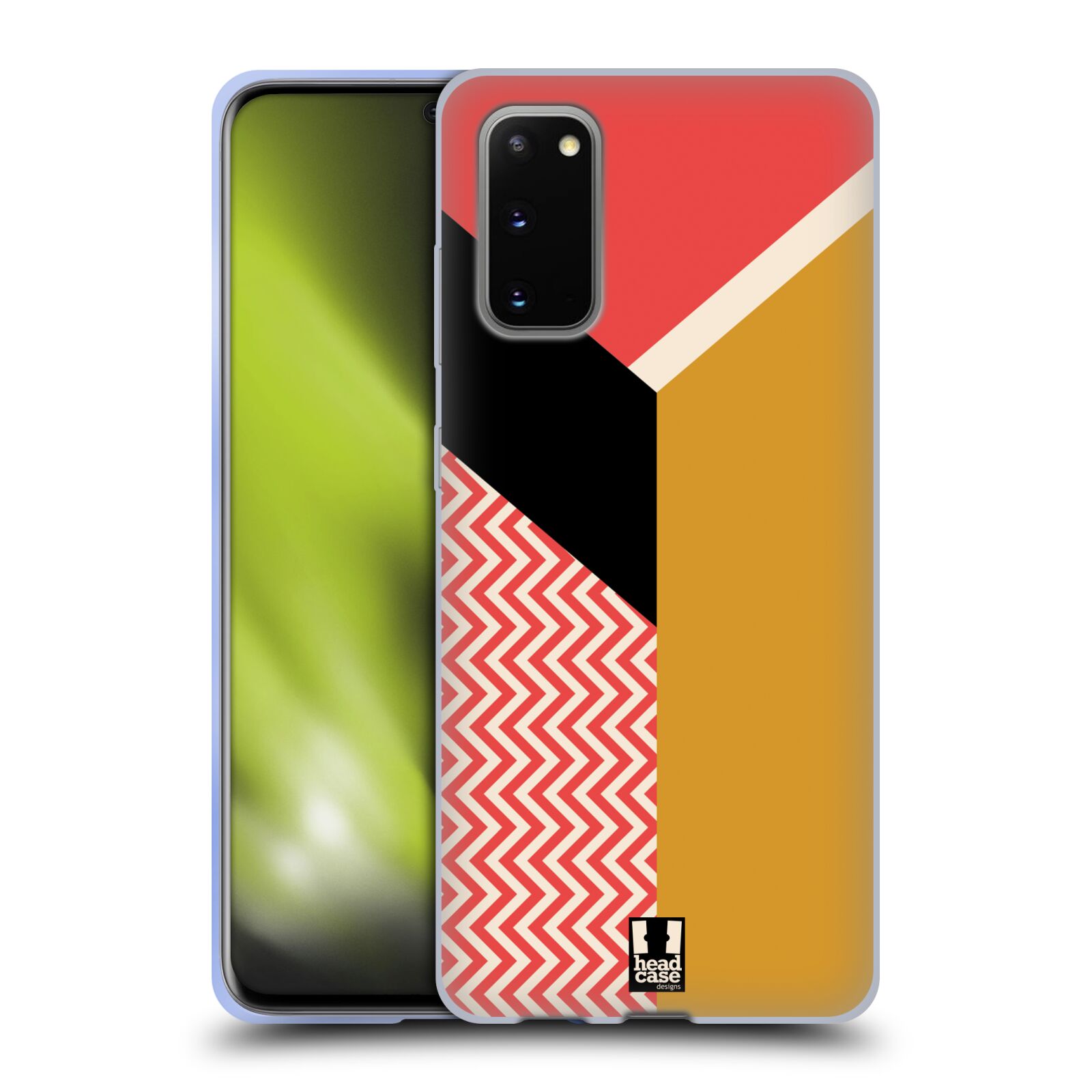 HEAD CASE DESIGNS COLOUR BLOCK CHEVRON GEL CASE & WALLPAPER FOR SAMSUNG PHONES 1 - Picture 15 of 17