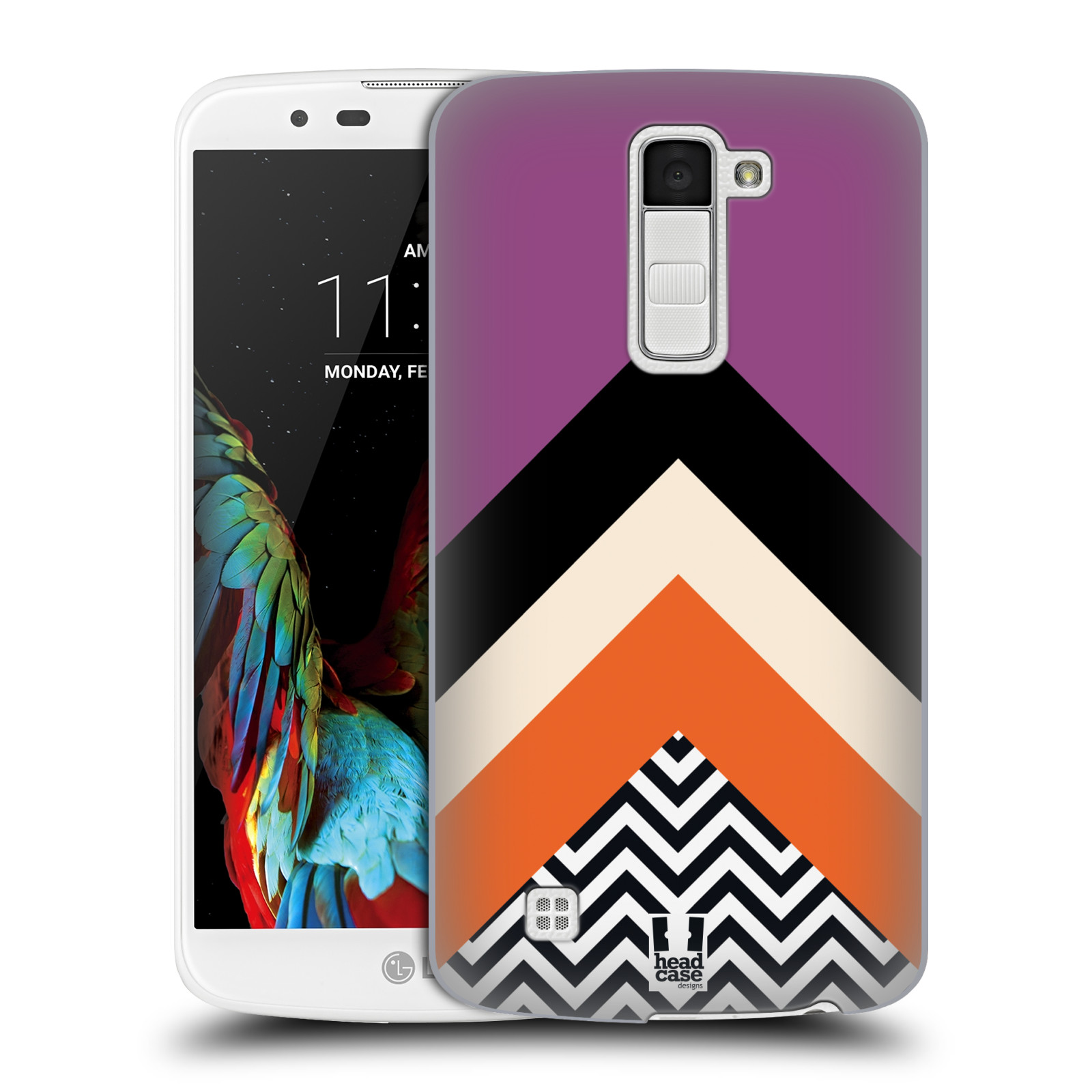 HEAD CASE DESIGNS COLOUR BLOCK CHEVRON BACK CASE & WALLPAPER FOR LG PHONES 3 - Picture 18 of 18