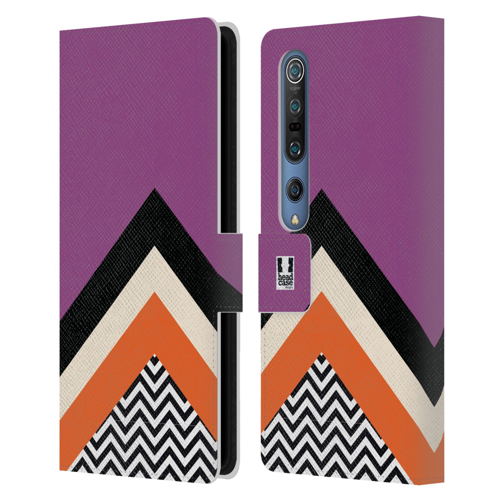 HEAD CASE DESIGNS COLOUR BLOCK CHEVRON LEATHER BOOK CASE FOR XIAOMI PHONES - Picture 16 of 16