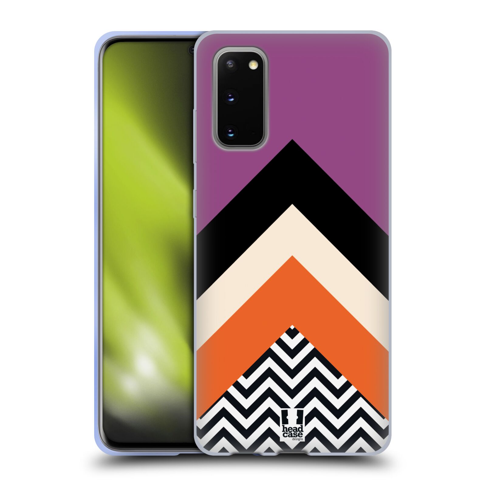 HEAD CASE DESIGNS COLOUR BLOCK CHEVRON GEL CASE & WALLPAPER FOR SAMSUNG PHONES 1 - Picture 17 of 17