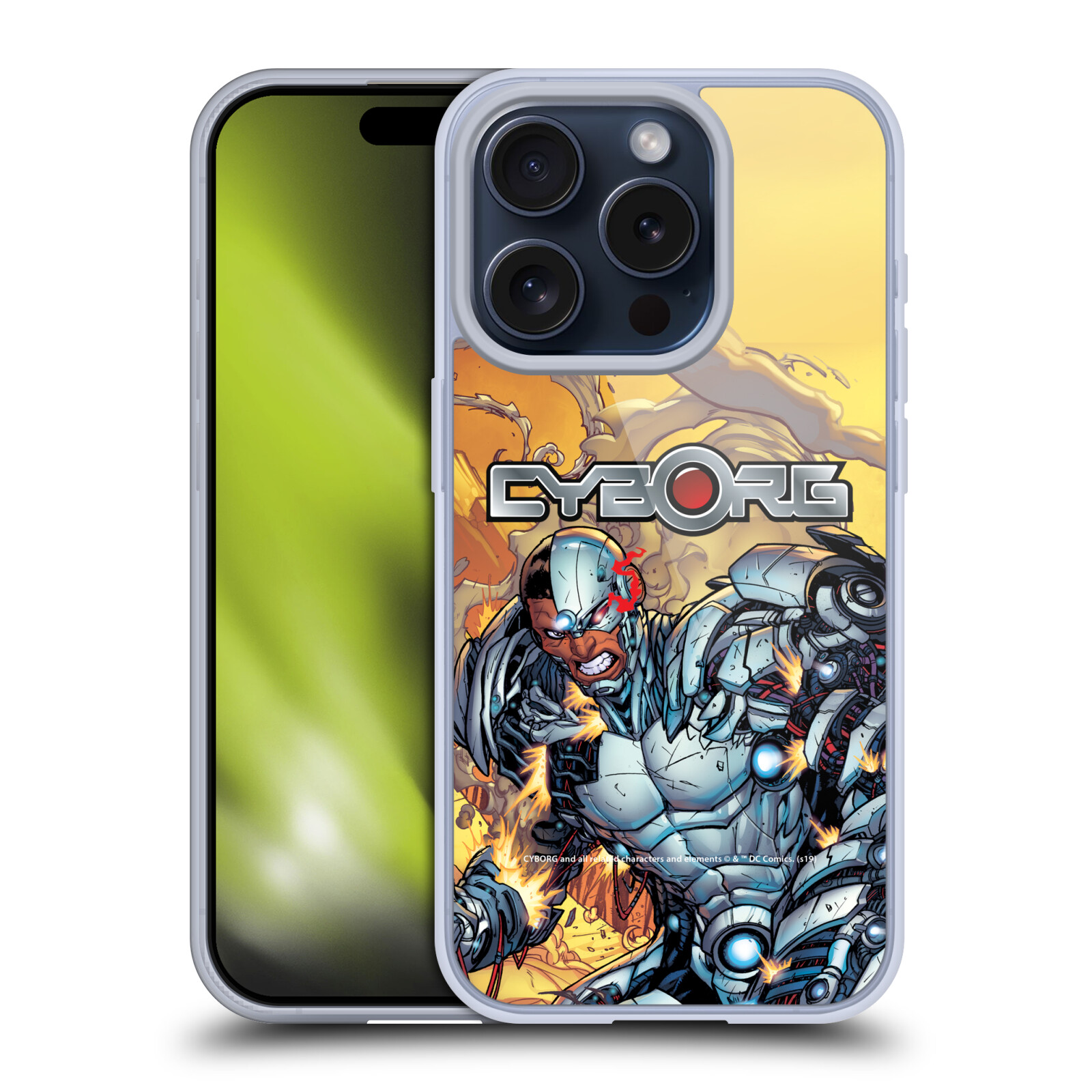 CUSTODIA IN GEL MORBIDO CYBORG DC COMICS MODALITÀ VELOCE PER CELLULARI APPLE iPHONE