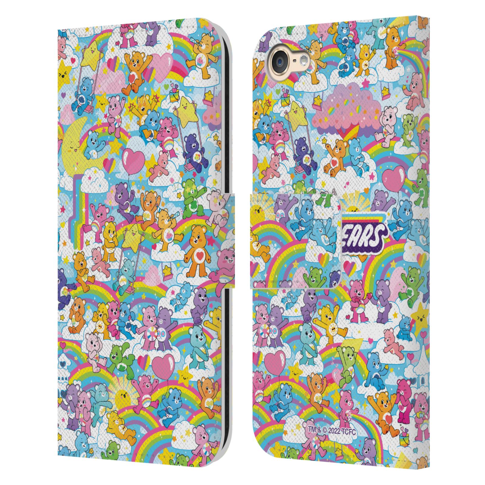 OFFICIAL CARE BEARS 40TH ANNIVERSARY LEATHER BOOK CASE FOR APPLE iPOD TOUCH MP3 - Picture 10 of 12
