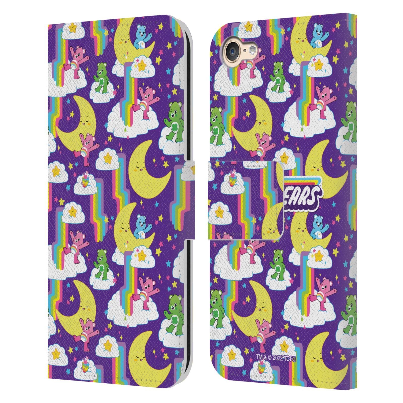 OFFICIAL CARE BEARS 40TH ANNIVERSARY LEATHER BOOK CASE FOR APPLE iPOD TOUCH MP3 - Picture 11 of 12