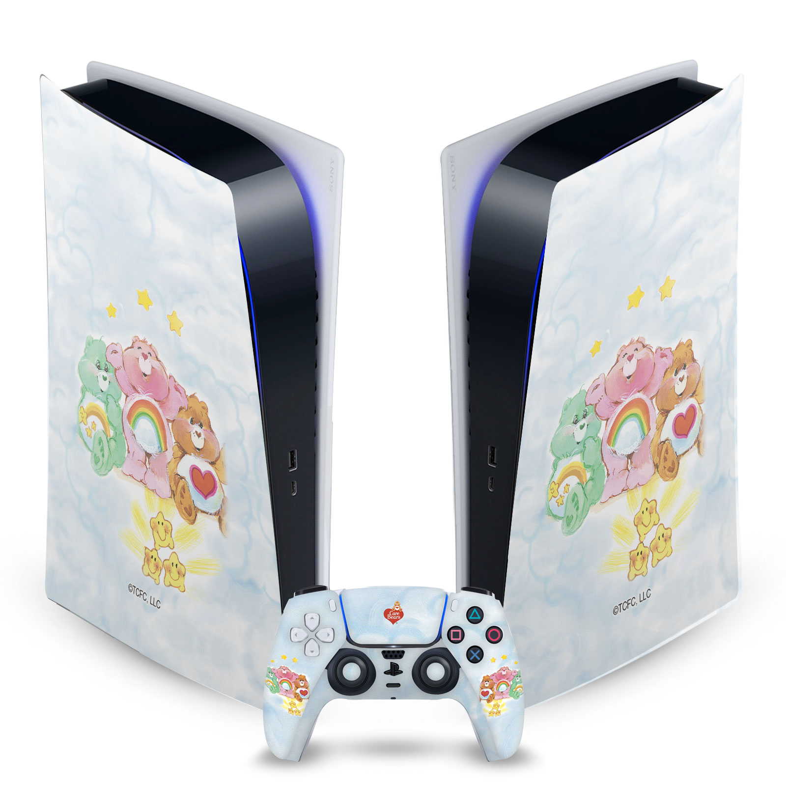 OFFICIAL CARE BEARS CLASSIC VINYL SKIN DECAL FOR SONY PS5 DIGITAL EDITION BUNDLE