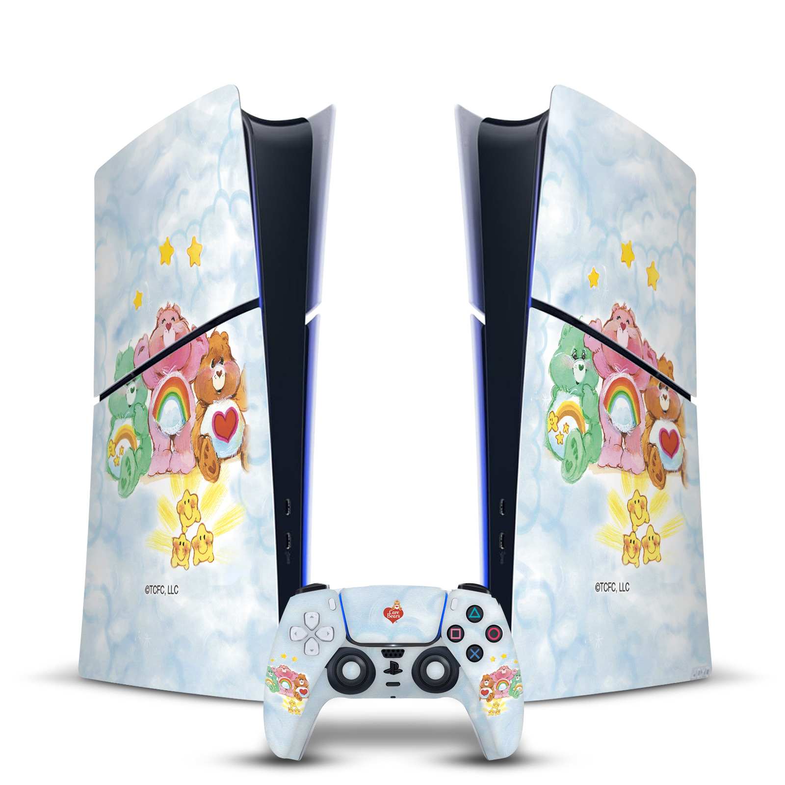 OFFICIAL CARE BEARS CLASSIC VINYL SKIN FOR PS5 SLIM DIGITAL CONSOLE & CONTROLLER