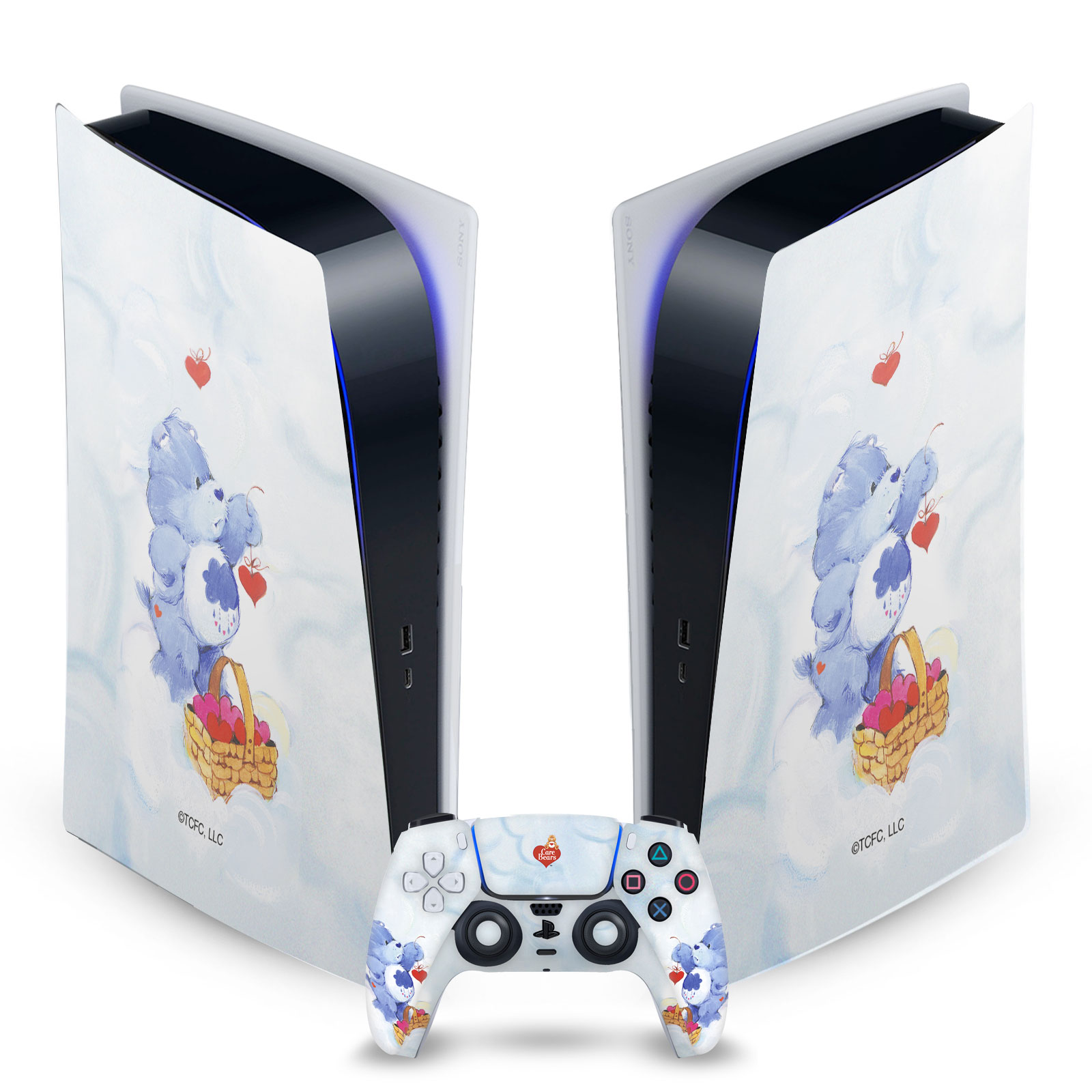 OFFICIAL CARE BEARS CLASSIC VINYL SKIN DECAL FOR SONY PS5 DIGITAL EDITION BUNDLE