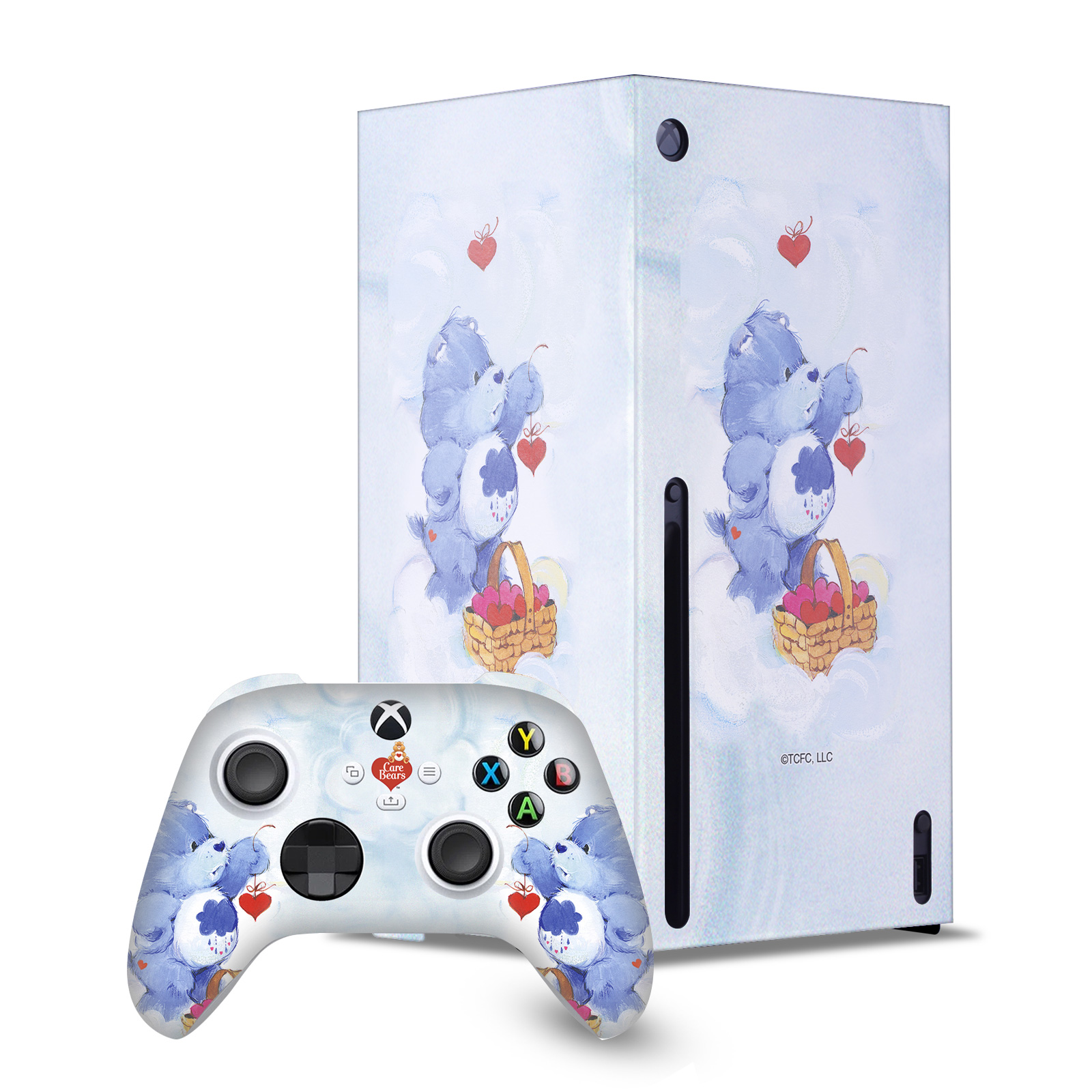 OFFICIAL CARE BEARS CLASSIC CONSOLE WRAP AND CONTROLLER SKIN FOR XBOX SERIES X