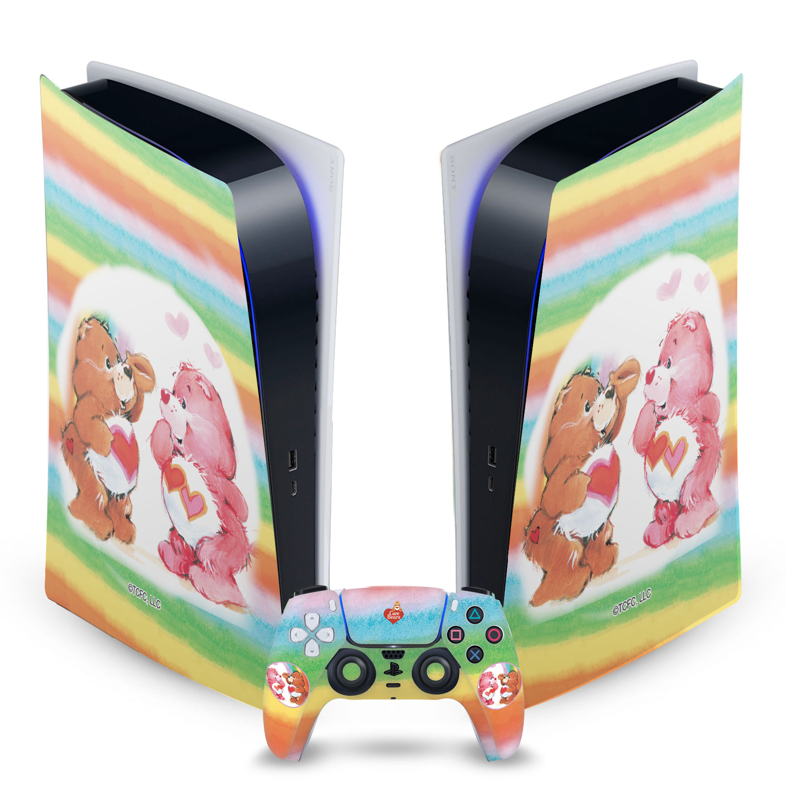 OFFICIAL CARE BEARS CLASSIC VINYL SKIN DECAL FOR SONY PS5 DIGITAL EDITION BUNDLE