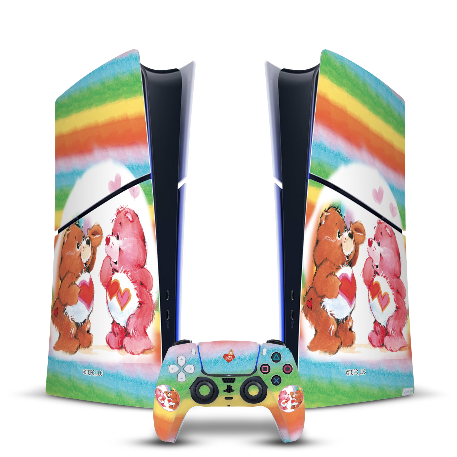 OFFICIAL CARE BEARS CLASSIC VINYL SKIN FOR PS5 SLIM DIGITAL CONSOLE & CONTROLLER