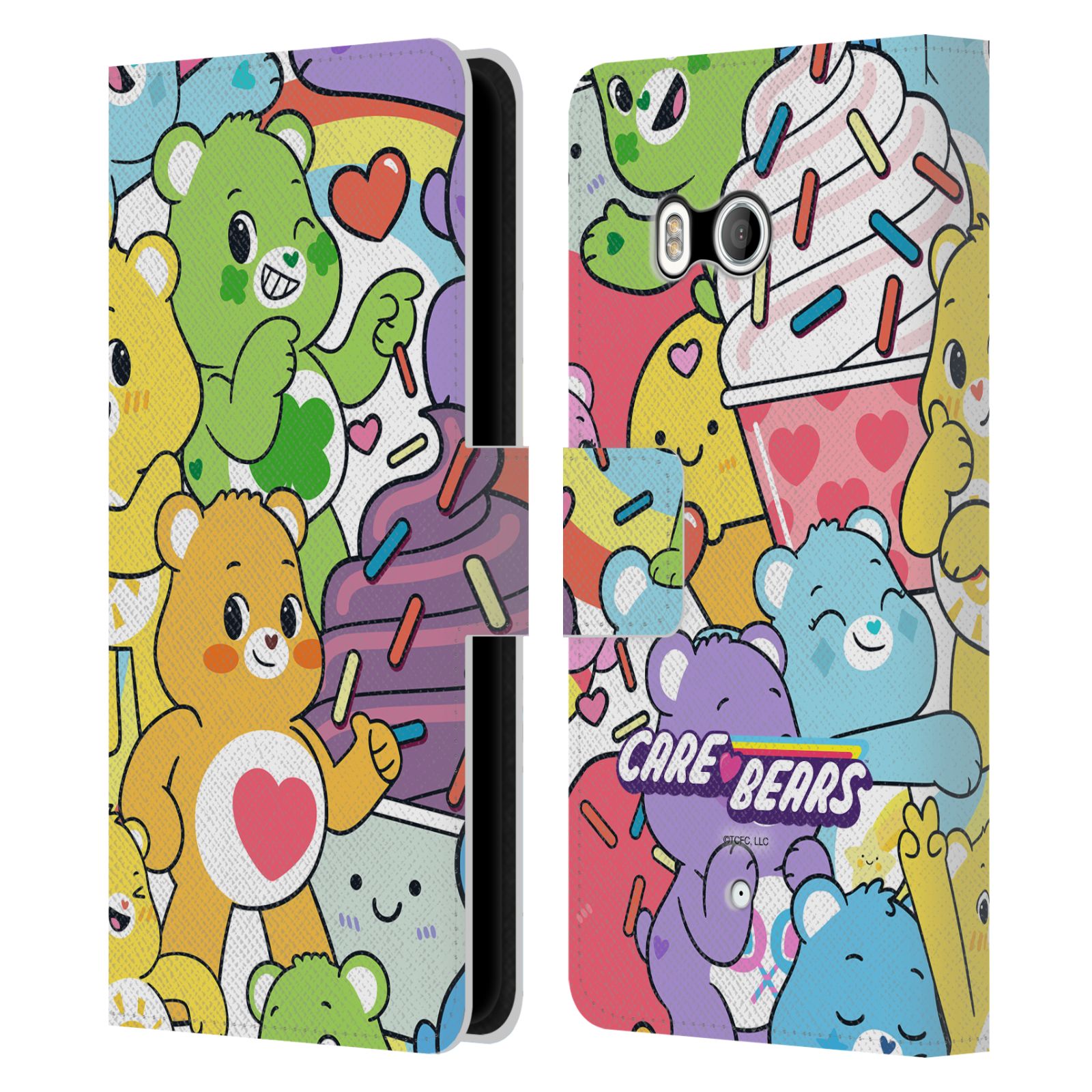 OFFICIAL CARE BEARS SWEET AND SAVORY LEATHER BOOK WALLET CASE FOR HTC PHONES 1 - Picture 7 of 7