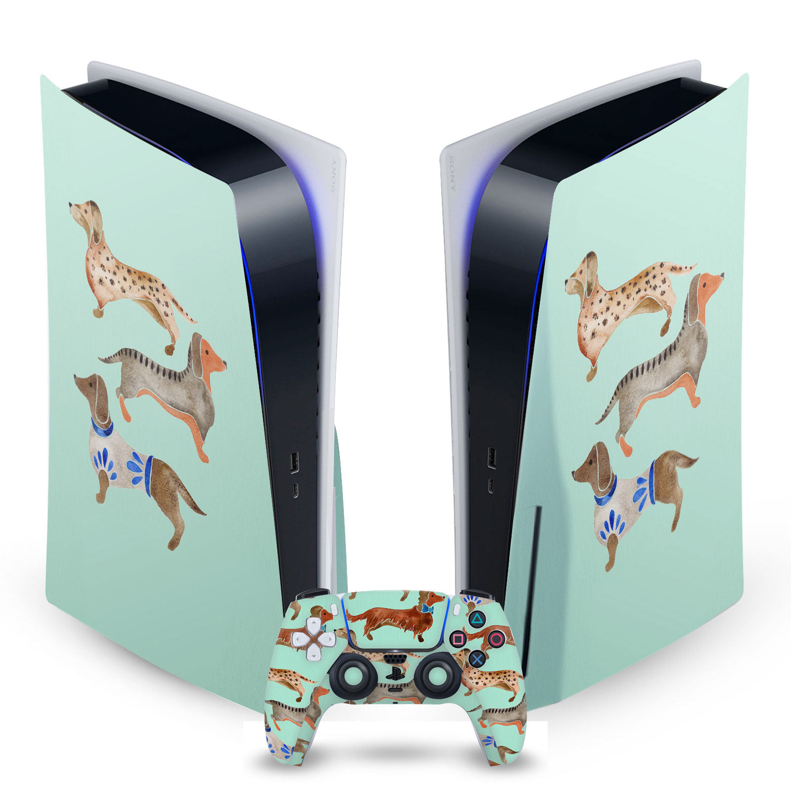 OFFICIAL CAT COQUILLETTE ART MIX VINYL SKIN FOR SONY PS5 DISC EDITION BUNDLE