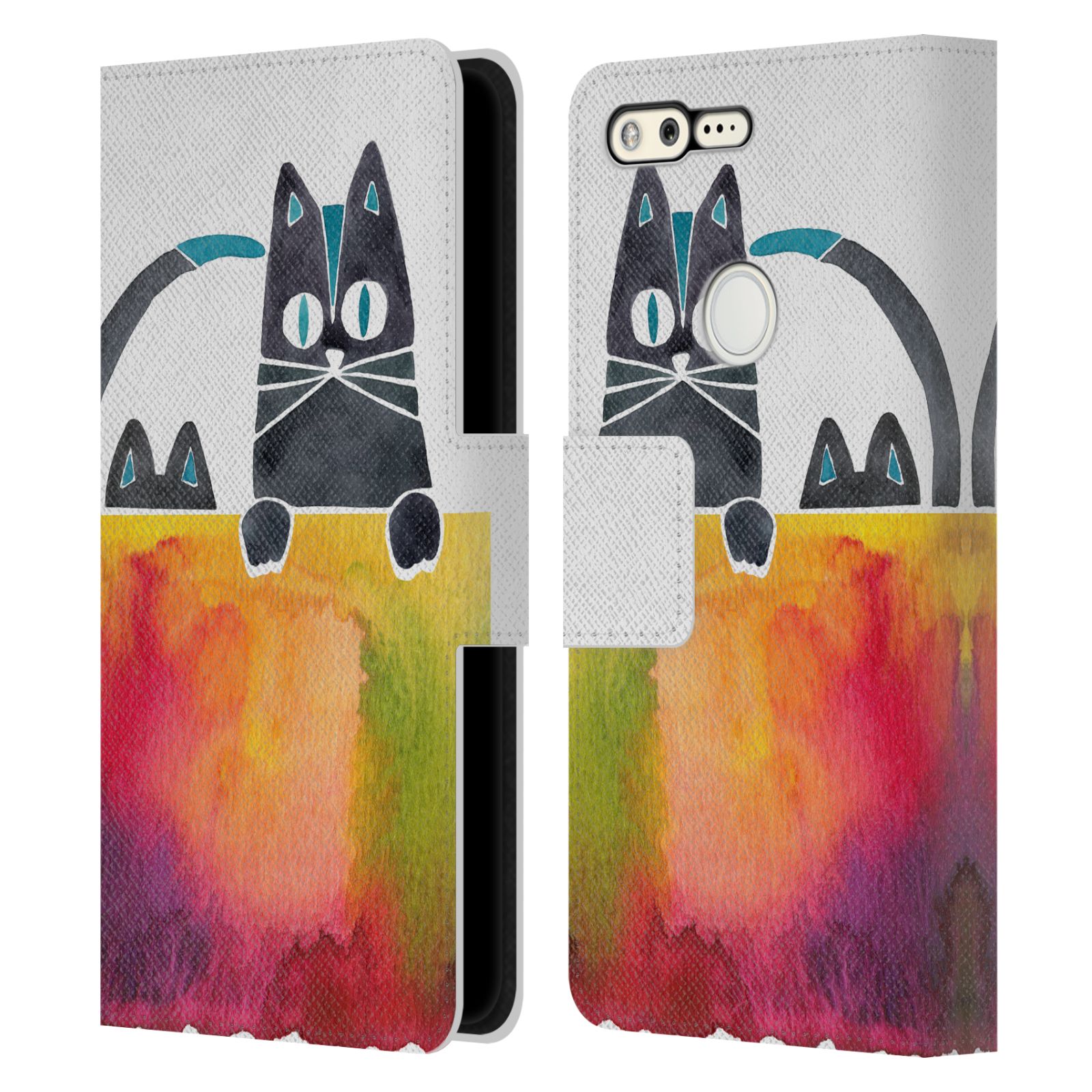 OFFICIAL CAT COQUILLETTE ANIMALS 2 LEATHER BOOK CASE FOR GOOGLE PHONES - Picture 10 of 15