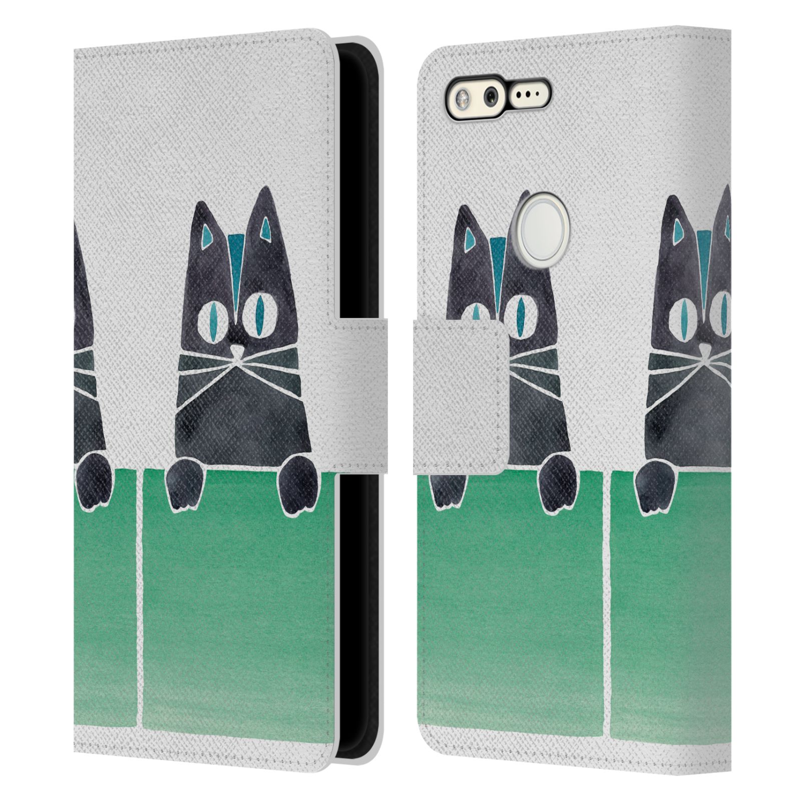 OFFICIAL CAT COQUILLETTE ANIMALS 2 LEATHER BOOK CASE FOR GOOGLE PHONES - Picture 9 of 15