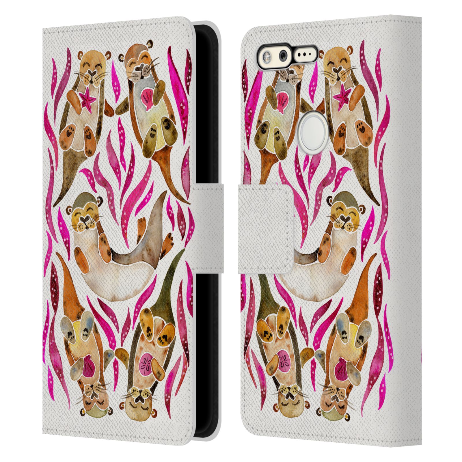 OFFICIAL CAT COQUILLETTE ANIMALS 2 LEATHER BOOK CASE FOR GOOGLE PHONES - Picture 14 of 15