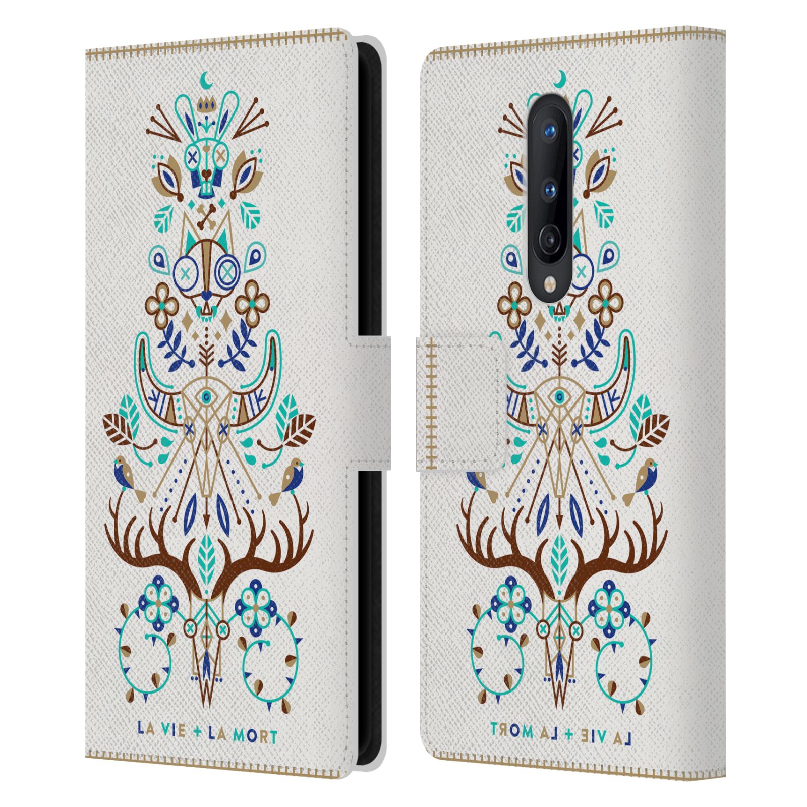 OFFICIAL CAT COQUILLETTE LINEAR LEATHER BOOK CASE FOR BLACKBERRY ONEPLUS - Picture 10 of 15