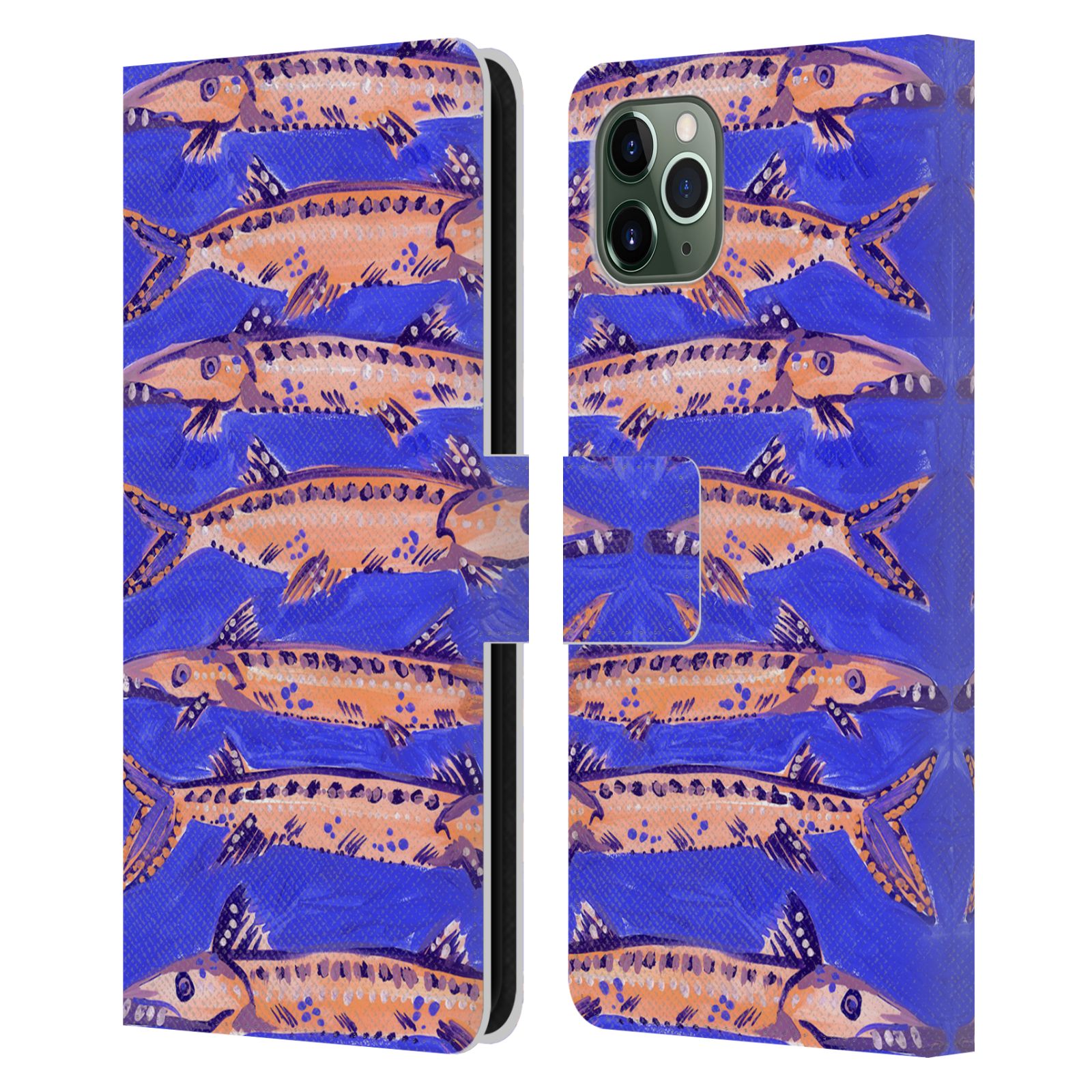 CAT COQUILLETTE SEA LEATHER BOOK WALLET CASE COVER FOR APPLE iPHONE PHONES - Picture 7 of 16