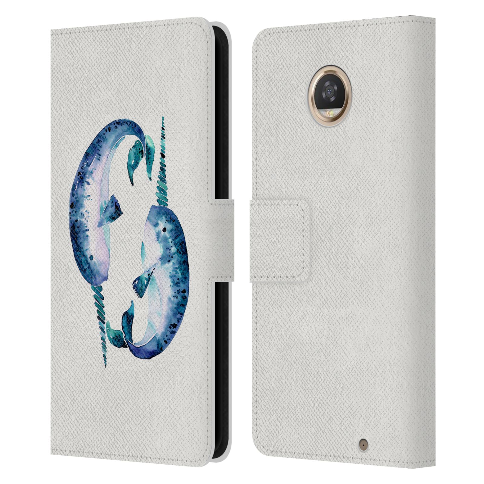 OFFICIAL CAT COQUILLETTE SEA LEATHER BOOK WALLET CASE FOR MOTOROLA PHONES - Picture 10 of 12