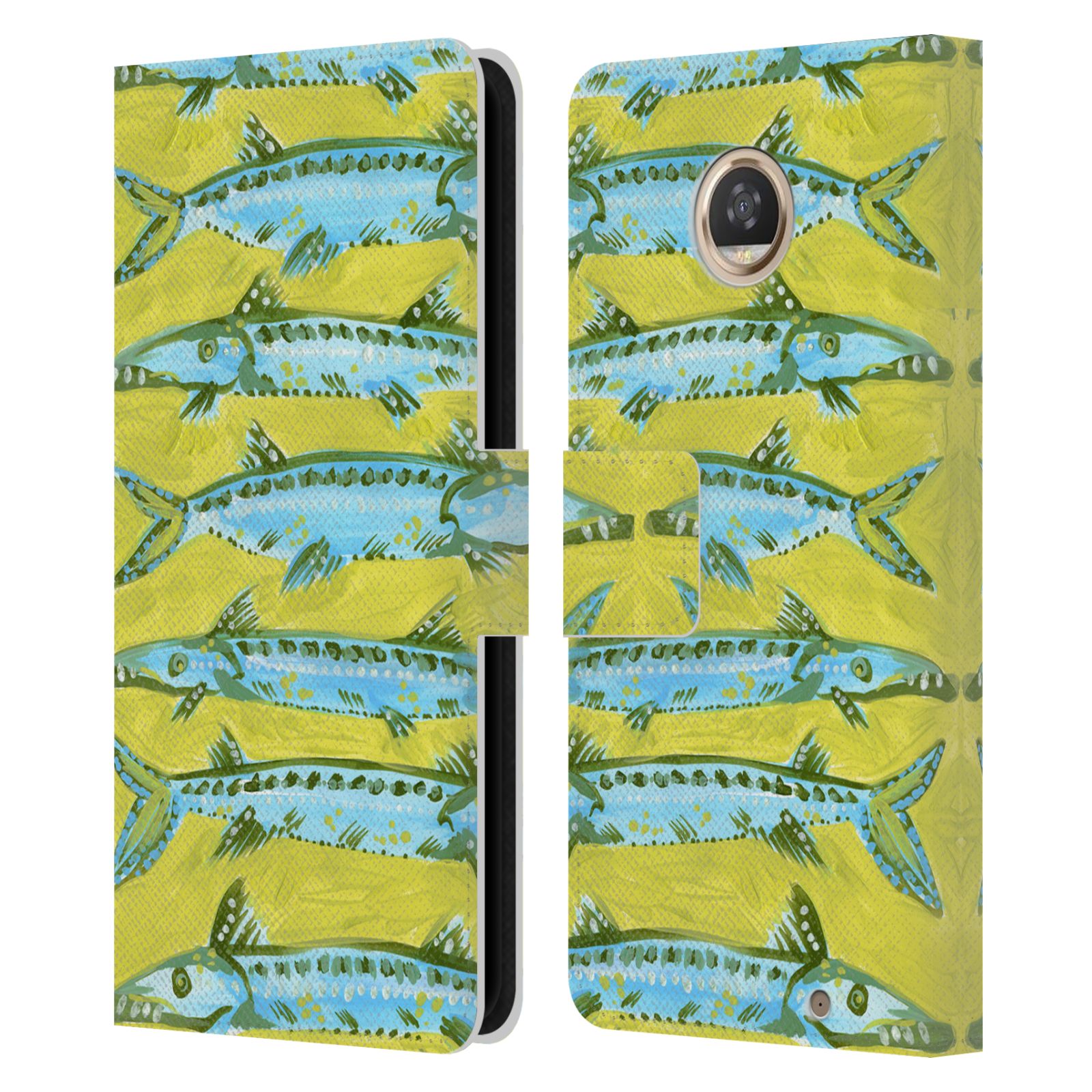 OFFICIAL CAT COQUILLETTE SEA LEATHER BOOK WALLET CASE FOR MOTOROLA PHONES - Picture 8 of 12