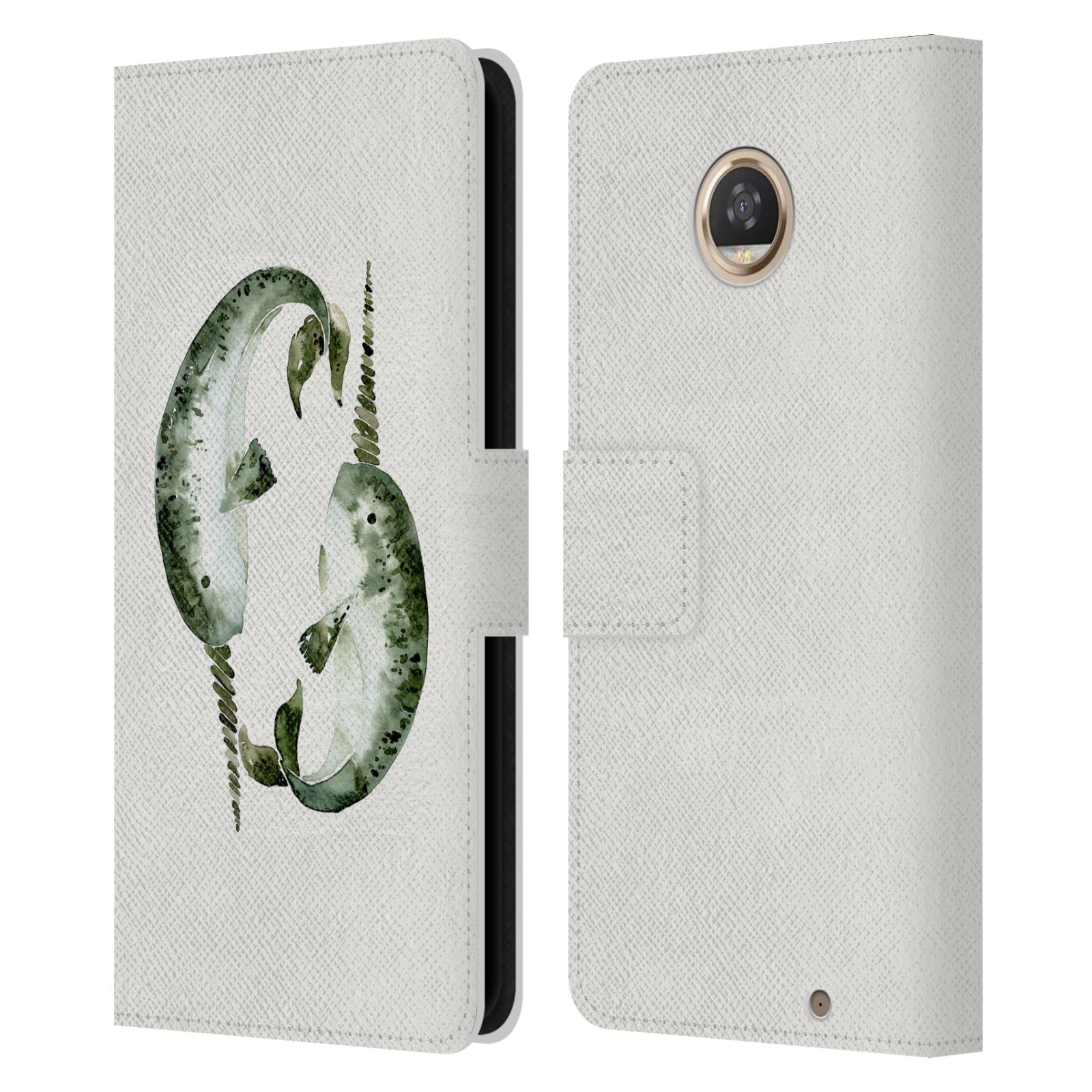 OFFICIAL CAT COQUILLETTE SEA LEATHER BOOK WALLET CASE FOR MOTOROLA PHONES - Picture 11 of 12
