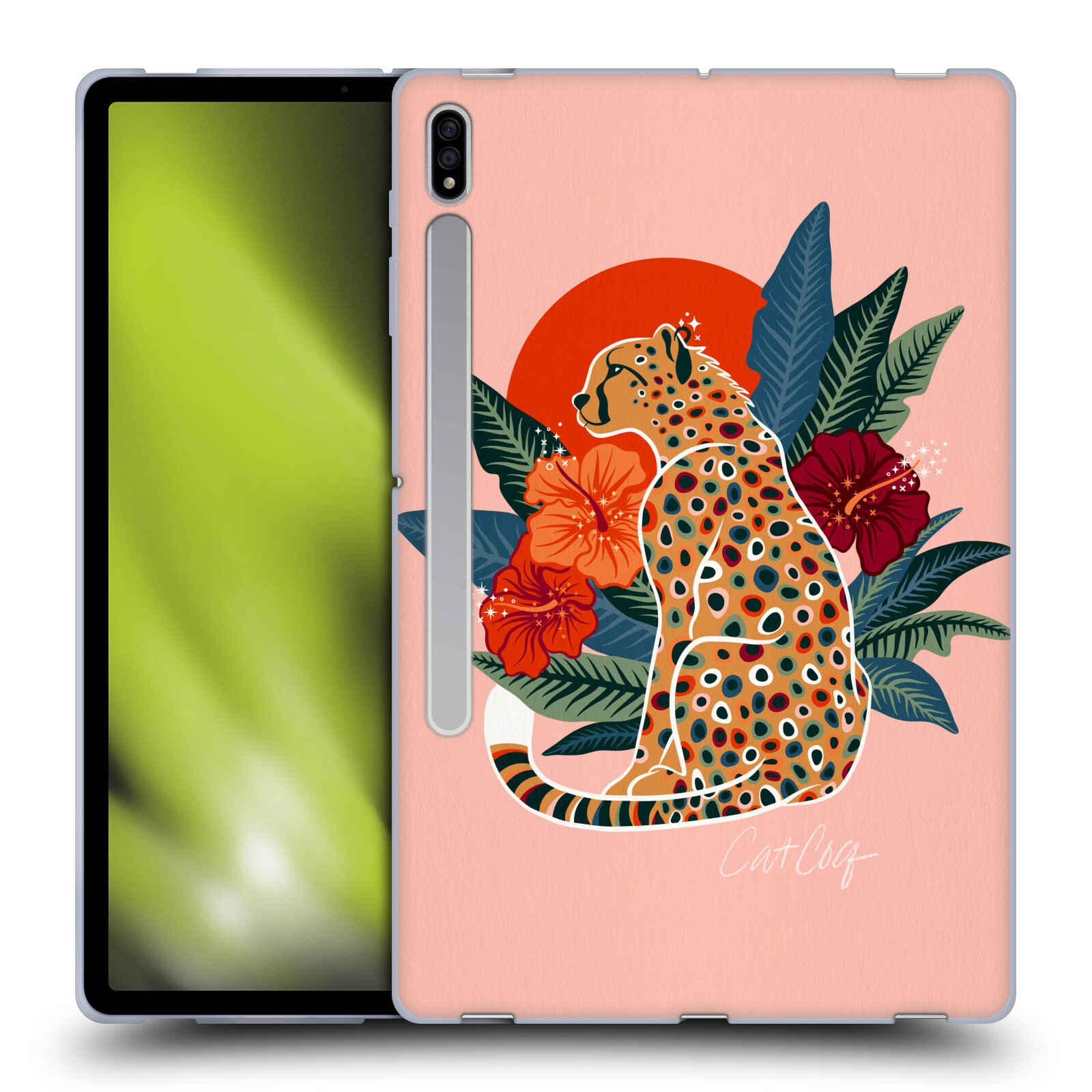 OFFICIAL CAT COQUILLETTE TROPICAL WILDLIFE GEL CASE FOR SAMSUNG TABLETS 1 - Picture 11 of 23