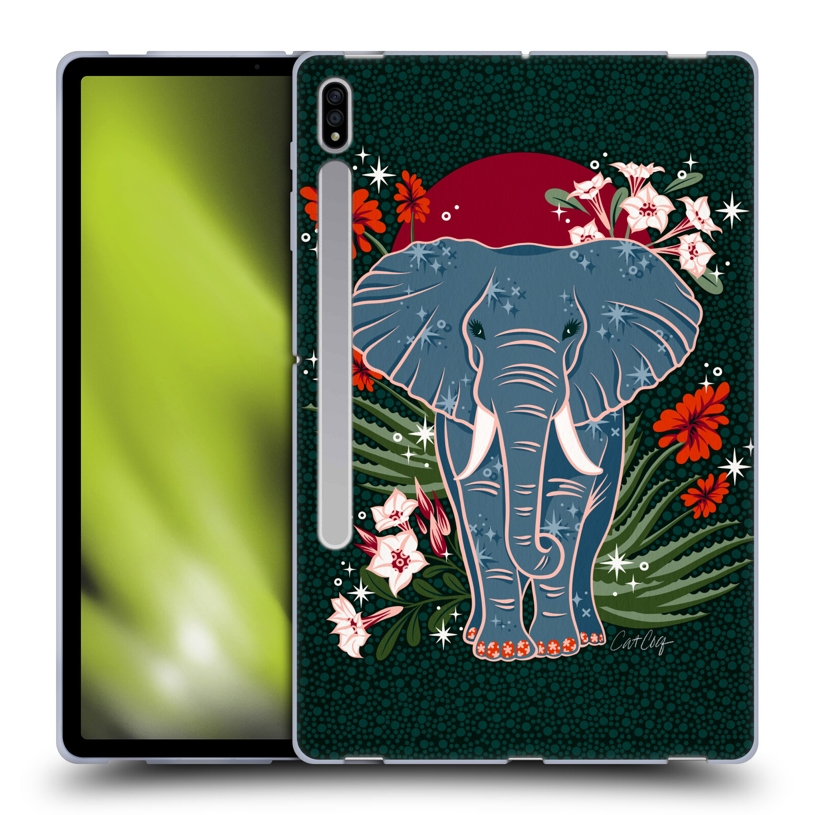 OFFICIAL CAT COQUILLETTE TROPICAL WILDLIFE GEL CASE FOR SAMSUNG TABLETS 1 - Picture 12 of 23