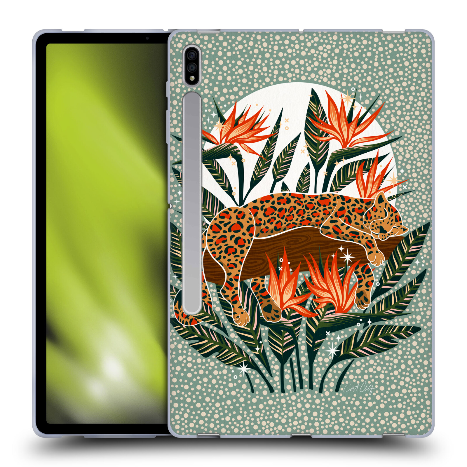 OFFICIAL CAT COQUILLETTE TROPICAL WILDLIFE GEL CASE FOR SAMSUNG TABLETS 1 - Picture 17 of 23