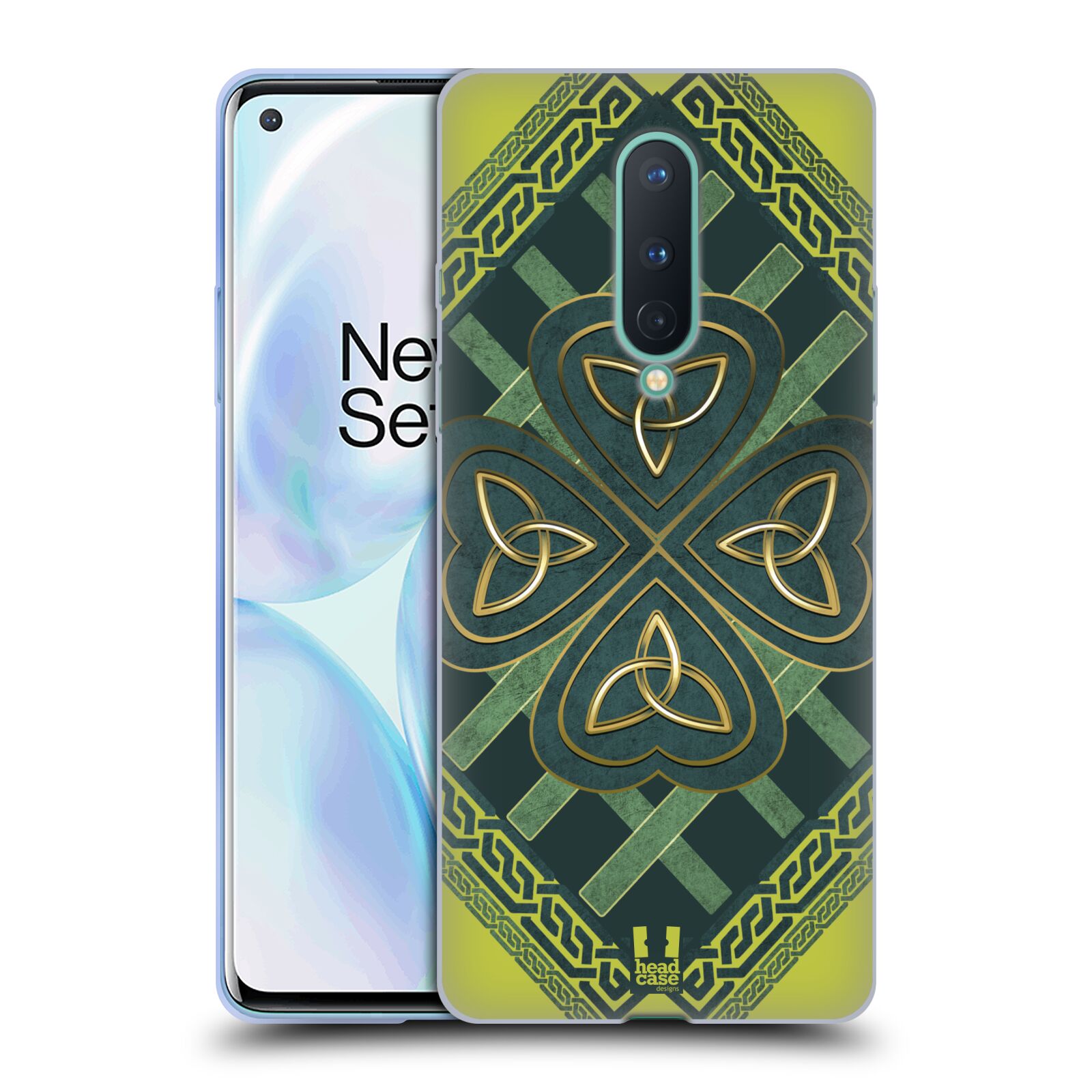 FUNDA HEAD CASE DESIGNS CON DIBUJO DE TRÉBOL CELTA DE GEL SUAVE PARA TELÉFONOS GOOGLE ONEPLUS - Imagen 12 de 12