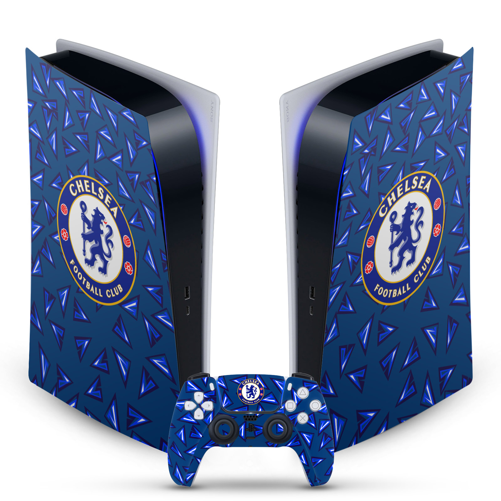 CHELSEA FOOTBALL CLUB ART VINYL SKIN DECAL FOR SONY PS5 DIGITAL EDITION BUNDLE