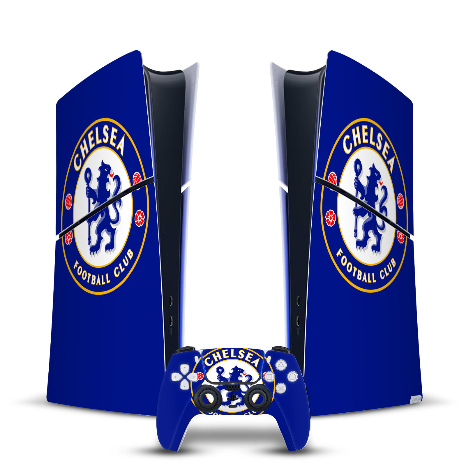 CHELSEA FOOTBALL CLUB ART VINYL SKIN FOR PS5 SLIM DIGITAL CONSOLE & CONTROLLER