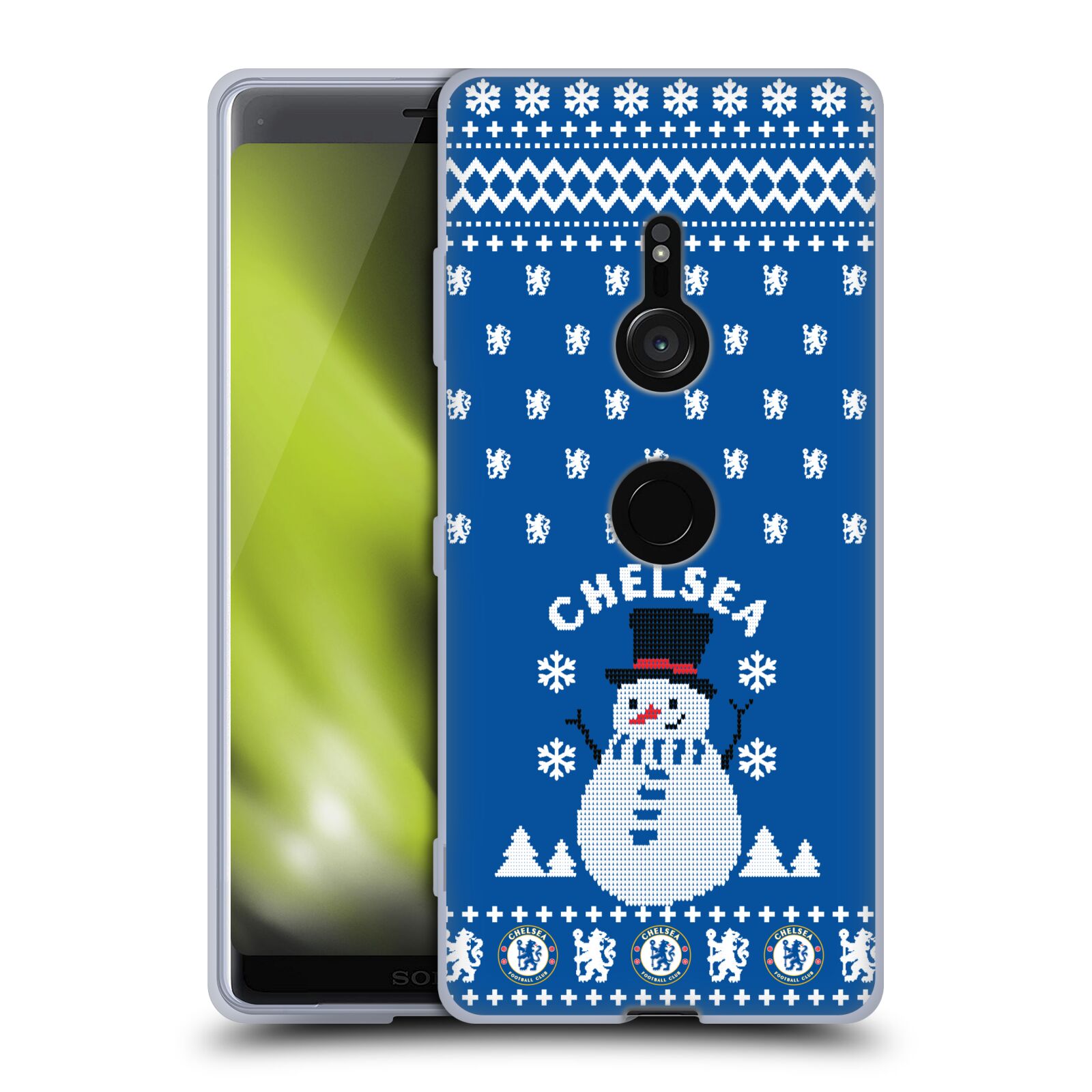 OFFICIAL CHELSEA FOOTBALL CLUB CHRISTMAS JUMPER SOFT GEL CASE FOR SONY PHONES 1 - Picture 8 of 10