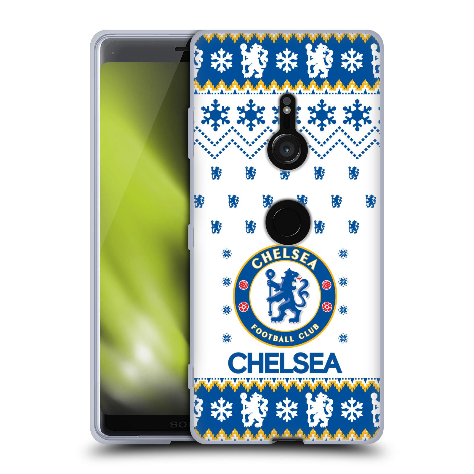 OFFICIAL CHELSEA FOOTBALL CLUB CHRISTMAS JUMPER SOFT GEL CASE FOR SONY PHONES 1 - Picture 9 of 10