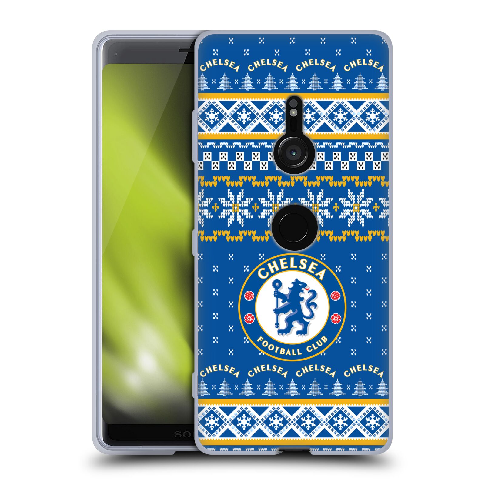 OFFICIAL CHELSEA FOOTBALL CLUB CHRISTMAS JUMPER SOFT GEL CASE FOR SONY PHONES 1 - Picture 10 of 10