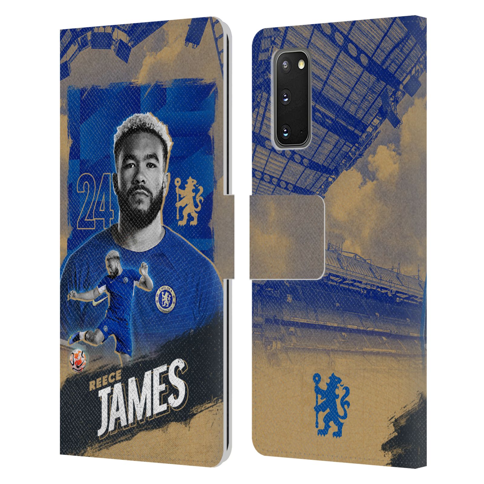 CHELSEA FOOTBALL CLUB 2023/24 FIRST TEAM LEATHER BOOK CASE FOR SAMSUNG PHONES 2 - Picture 10 of 11