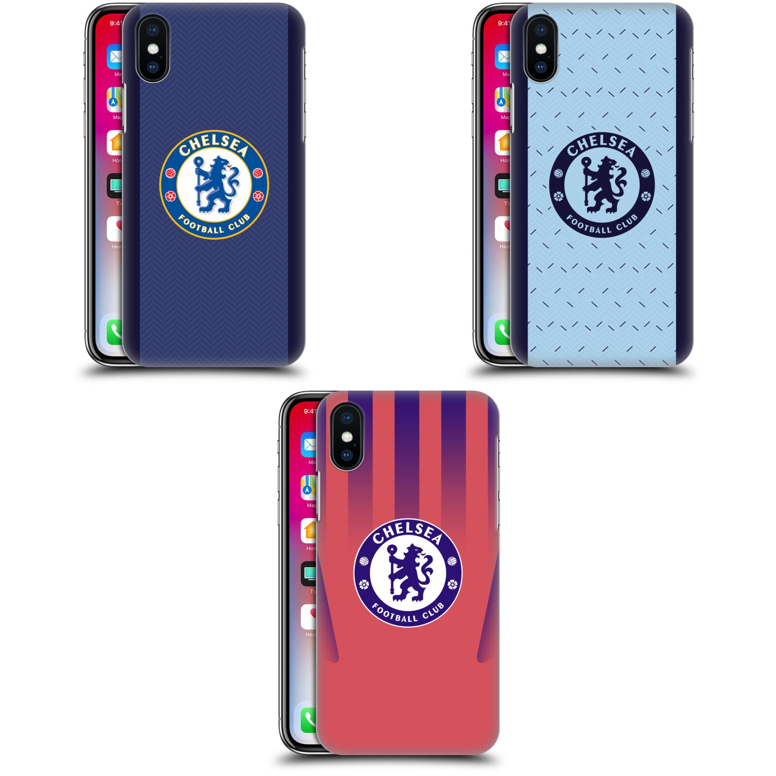OFFICIAL CHELSEA FOOTBALL CLUB 2020/21 KIT BACK CASE FOR APPLE iPHONE