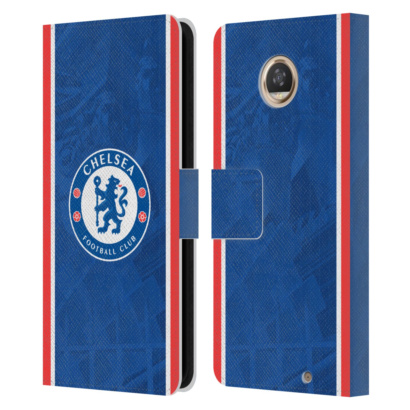 KIT OFICIAL CHELSEA FOOTBALL CLUB 2025/26 FUNDA LIBRO CUERO PARA TELÉFONOS MOTOROLA - Imagen 8 de 9