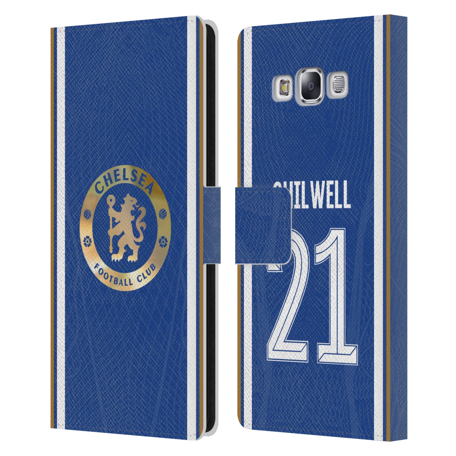 CHELSEA FOOTBALL CLUB 2023/24 PLAYERS HOME KIT LEATHER BOOK CASE SAMSUNG PHONE 3