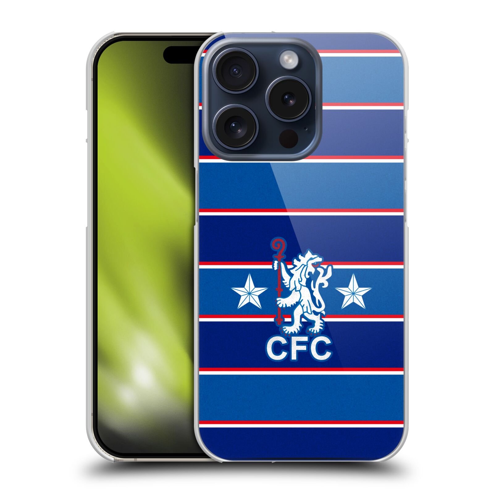 CHELSEA FOOTBALL CLUB RETRO KIT AND STADIUM BACK CASE FOR APPLE iPHONE PHONES - Picture 10 of 15