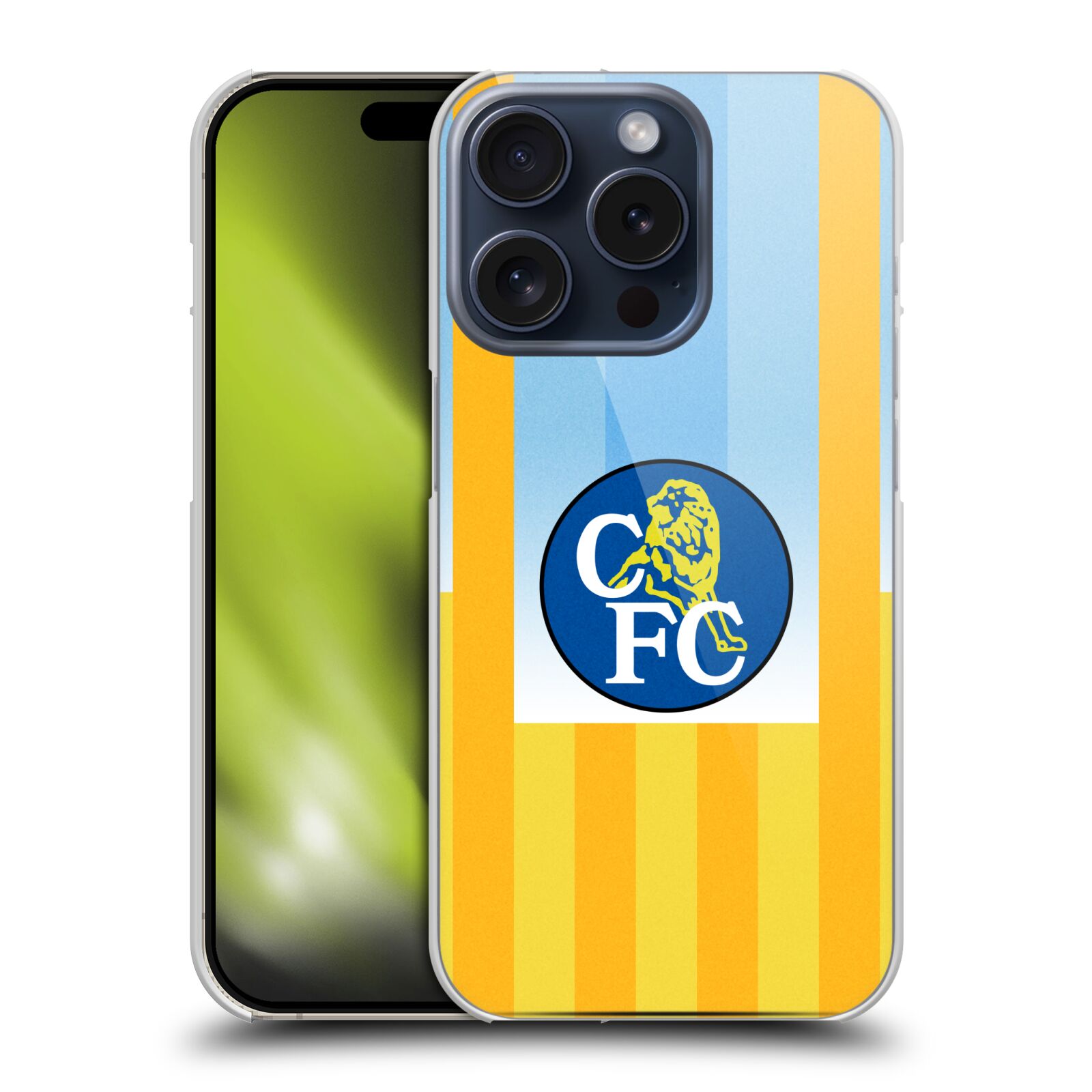 CHELSEA FOOTBALL CLUB RETRO KIT AND STADIUM BACK CASE FOR APPLE iPHONE PHONES - Picture 12 of 15